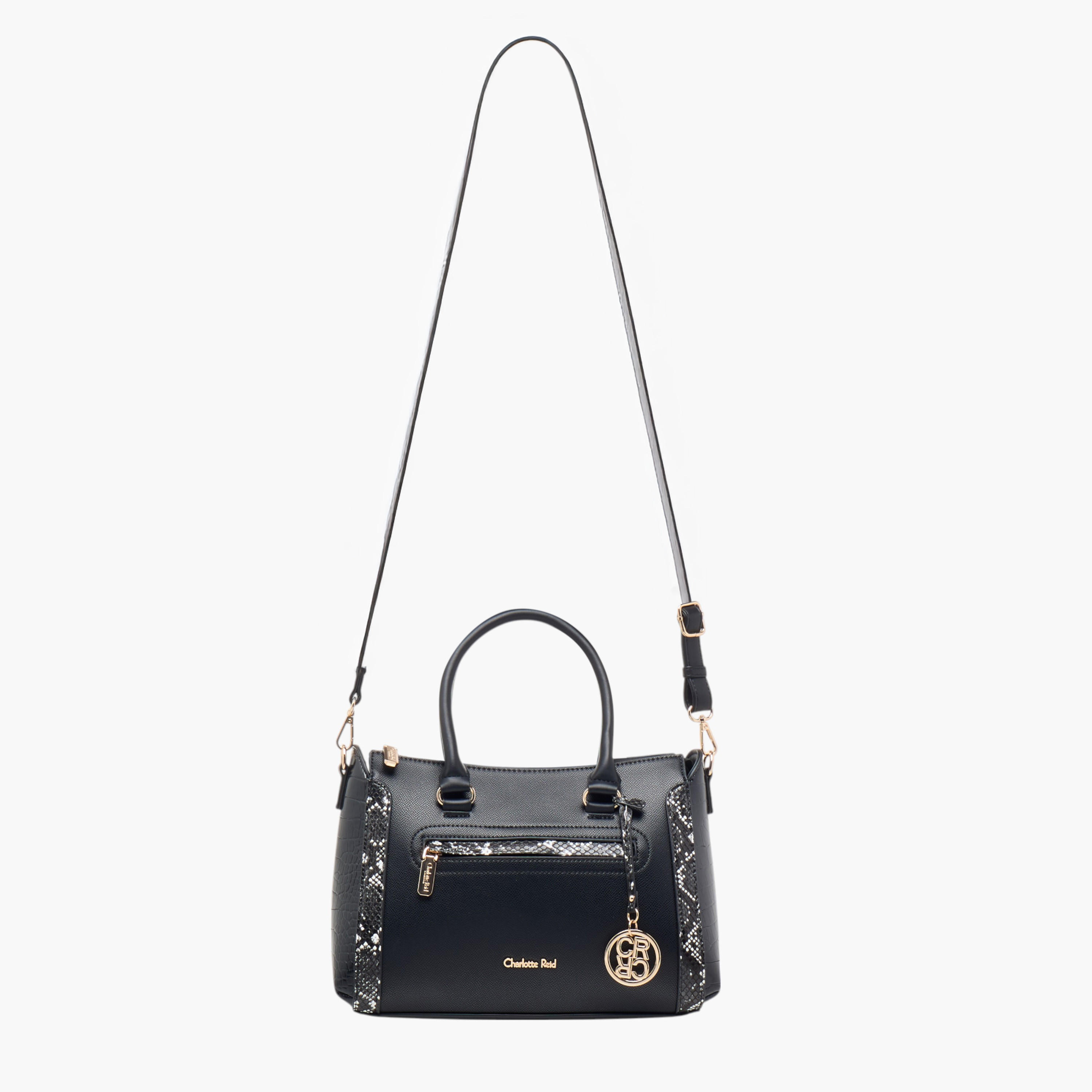 شنطة توتي بحزام قابل للفصل وسحاب إغلاق وطبعات من شارلوت ريد-women-bagsandwallets-handbags-image-3