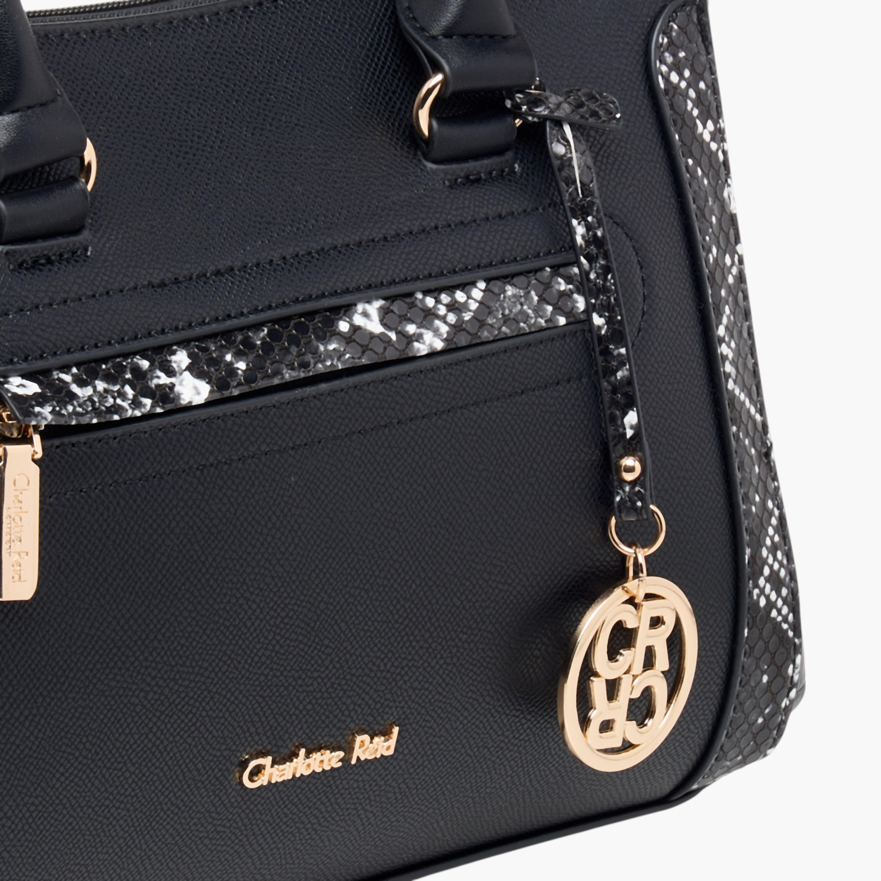 شنطة توتي بحزام قابل للفصل وسحاب إغلاق وطبعات من شارلوت ريد-women-bagsandwallets-handbags-image-5
