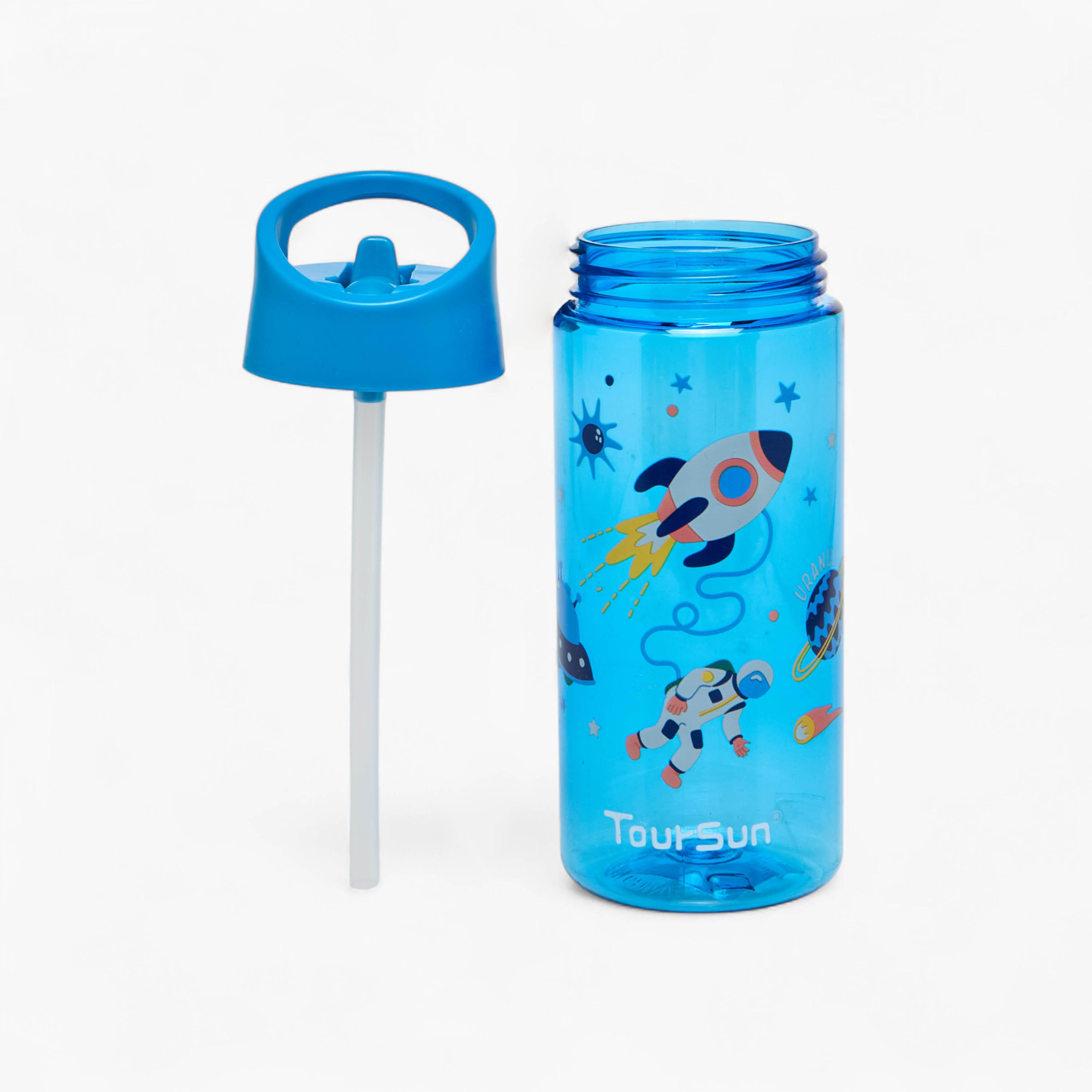 Space Print Sipper Water Bottle - 420 ml-school-waterbottles-image-2