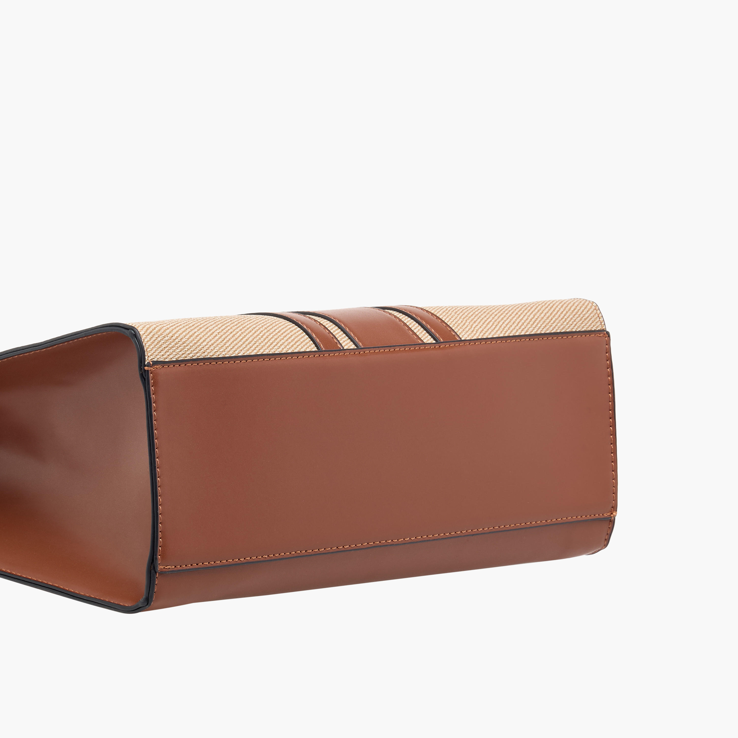 شنطة توت بارزة الملمس بمقابض مزدوجة وسحاب إغلاق من ساشا-women-bagsandwallets-handbags-image-7
