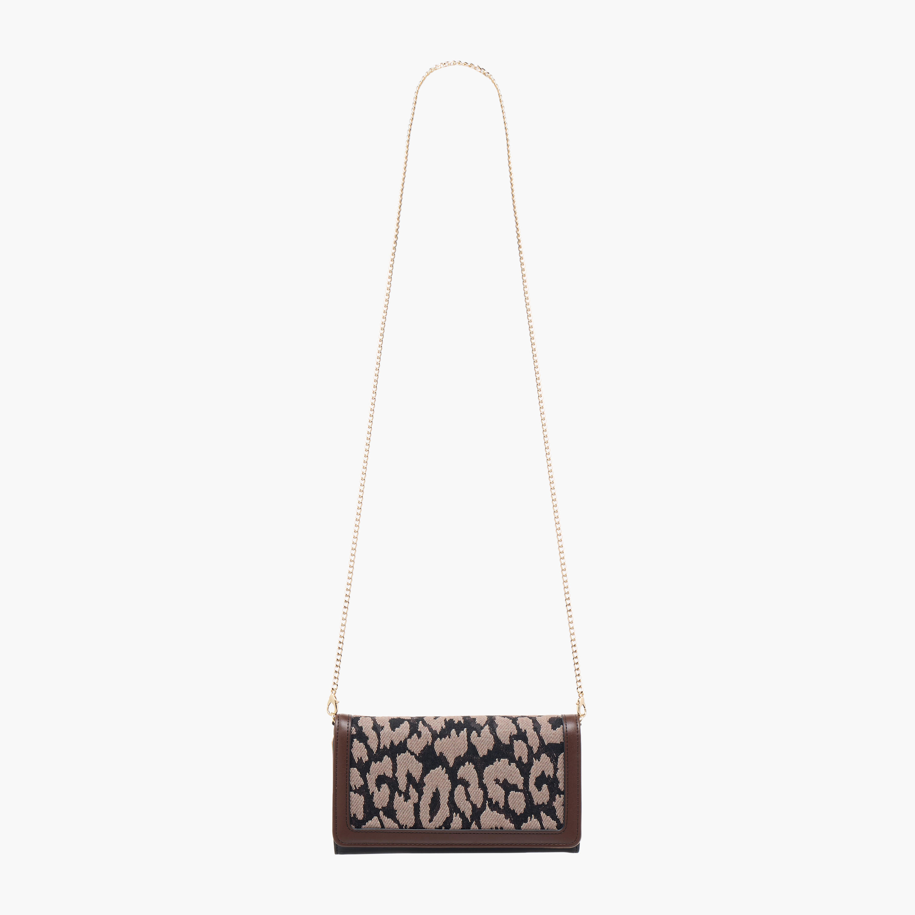 Sasha Textured Wallet with Detachable Chain Strap and Flap Closure-women-bagsandwallets-wallets-image-3