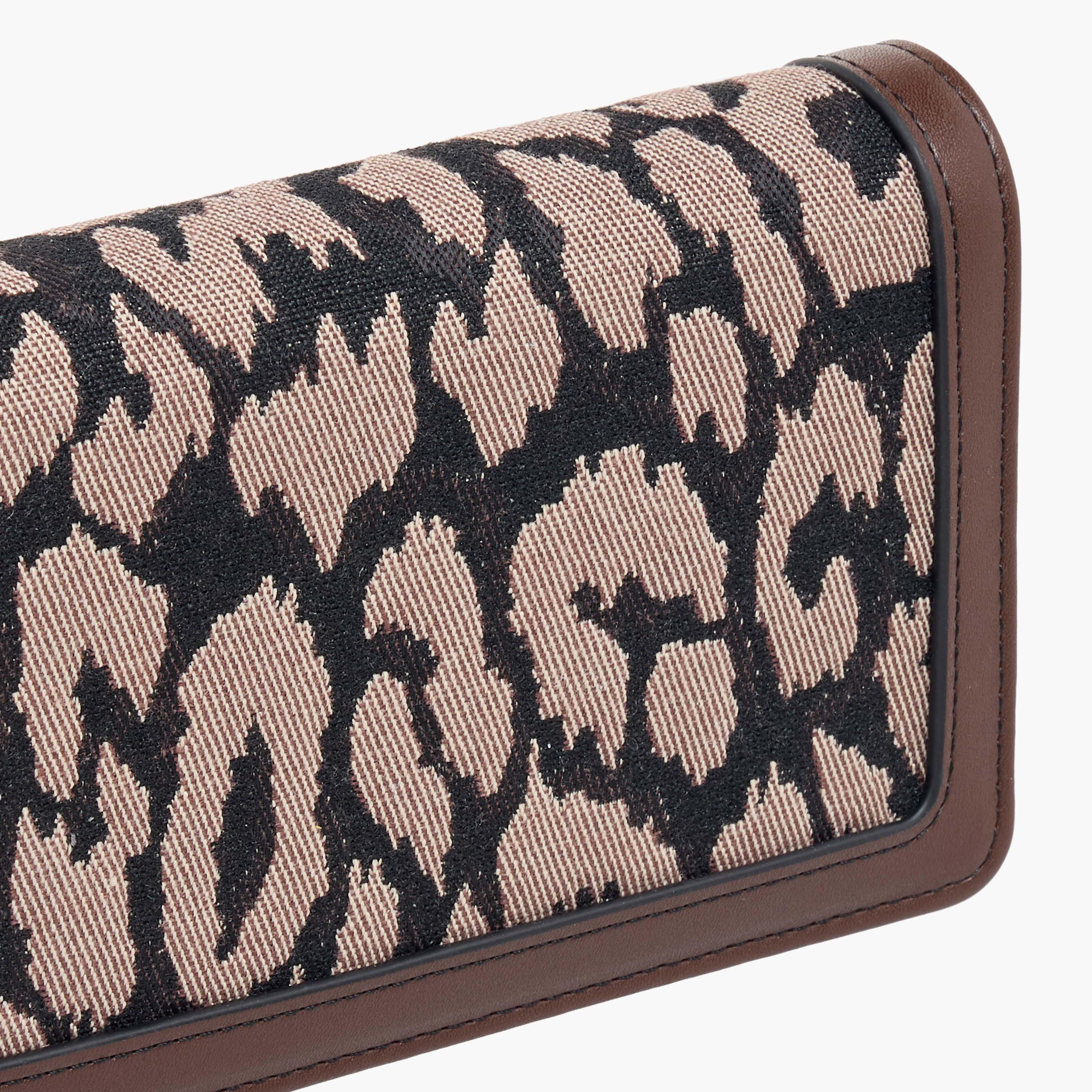 Sasha Textured Wallet with Detachable Chain Strap and Flap Closure-women-bagsandwallets-wallets-image-5
