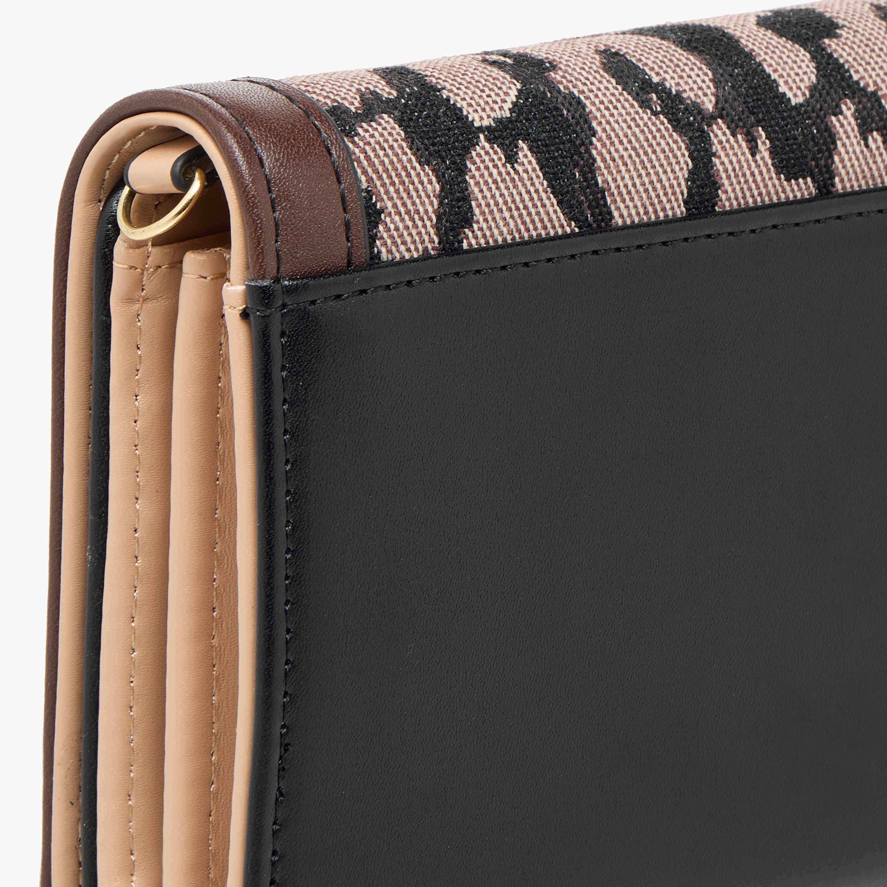 Sasha Textured Wallet with Detachable Chain Strap and Flap Closure-women-bagsandwallets-wallets-image-6