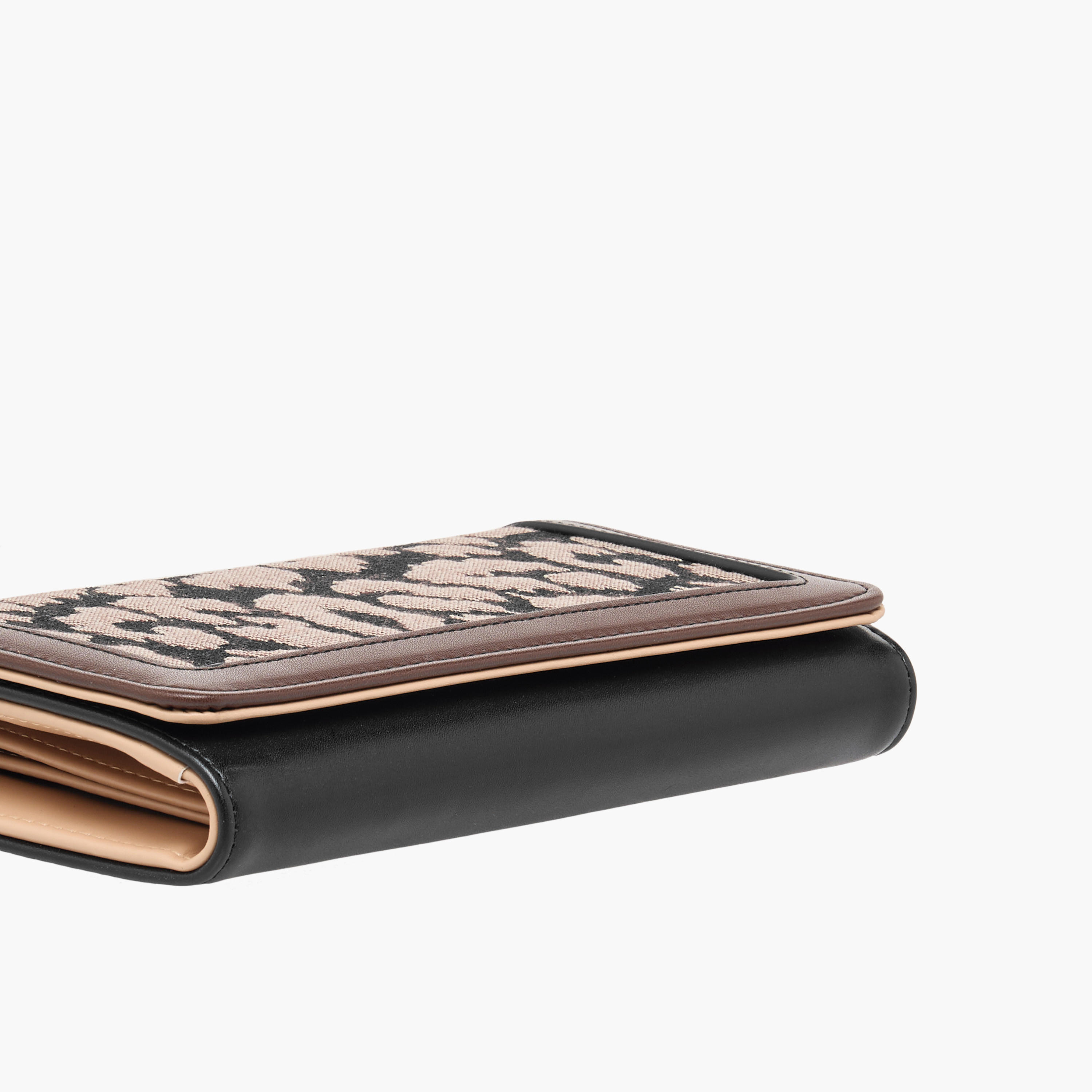 Sasha Textured Wallet with Detachable Chain Strap and Flap Closure-women-bagsandwallets-wallets-image-7