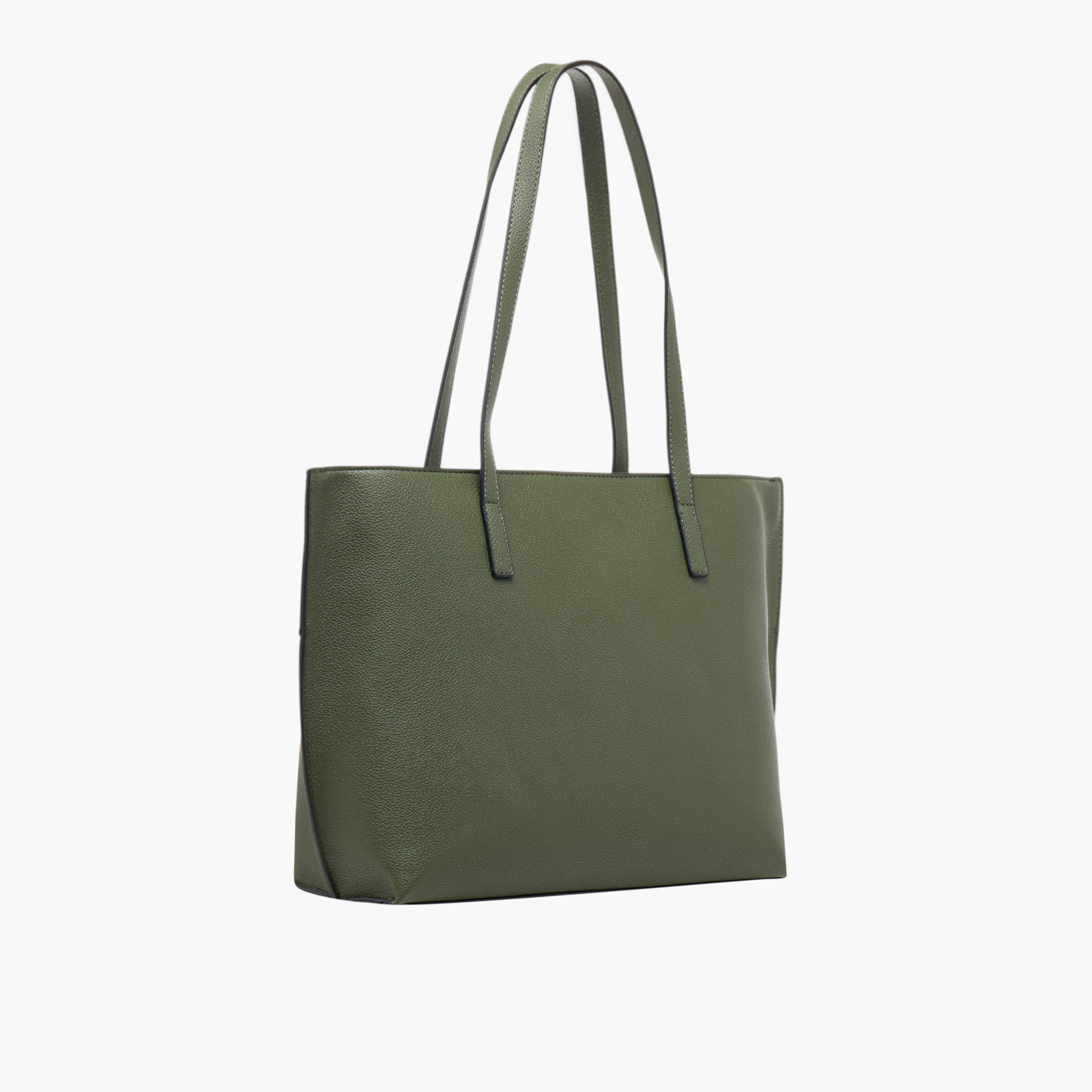 Sasha Solid Tote Bag with Double Handle and Pouch-women-bagsandwallets-handbags-image-4