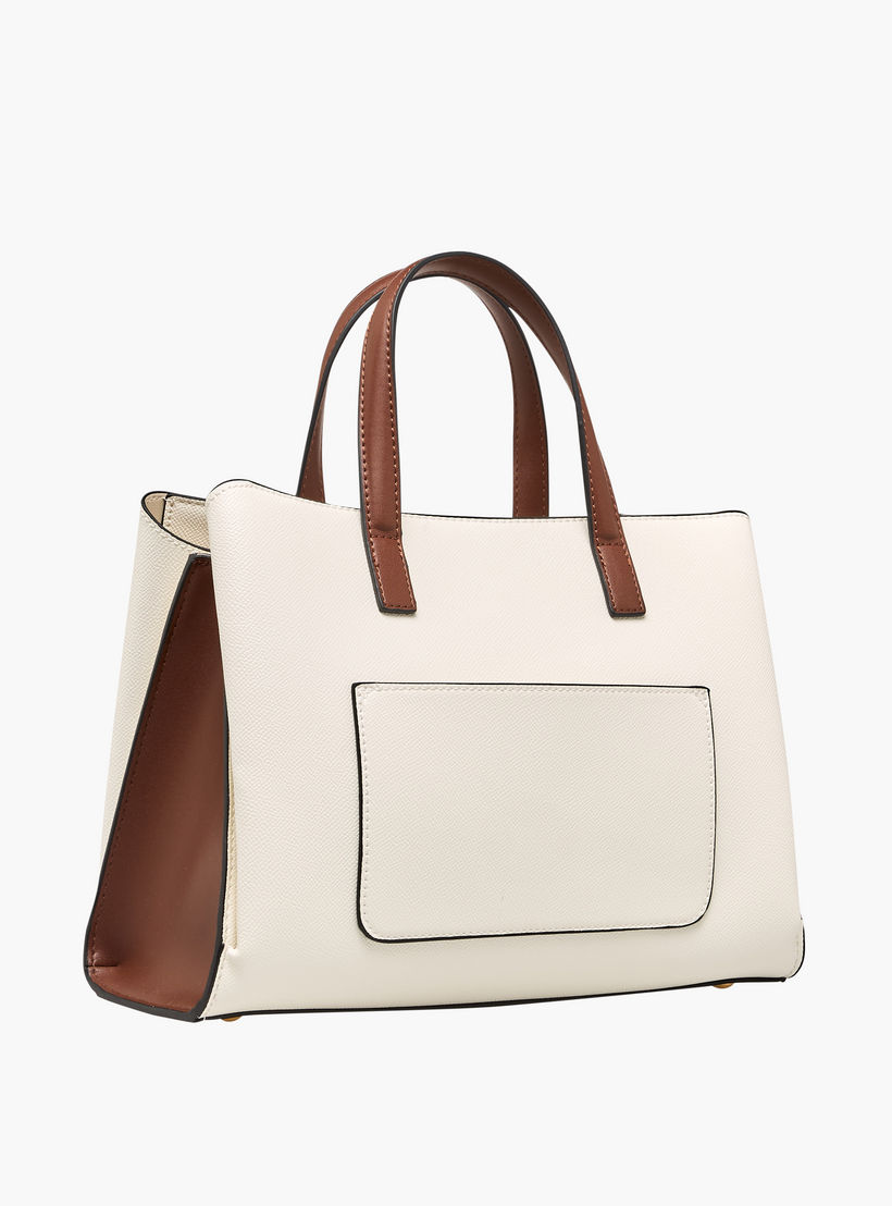 شنطة توتي سادة بمقابض مزدوجة وحزام قابل للفصل من ساشا-women-bagsandwallets-handbags-image-4