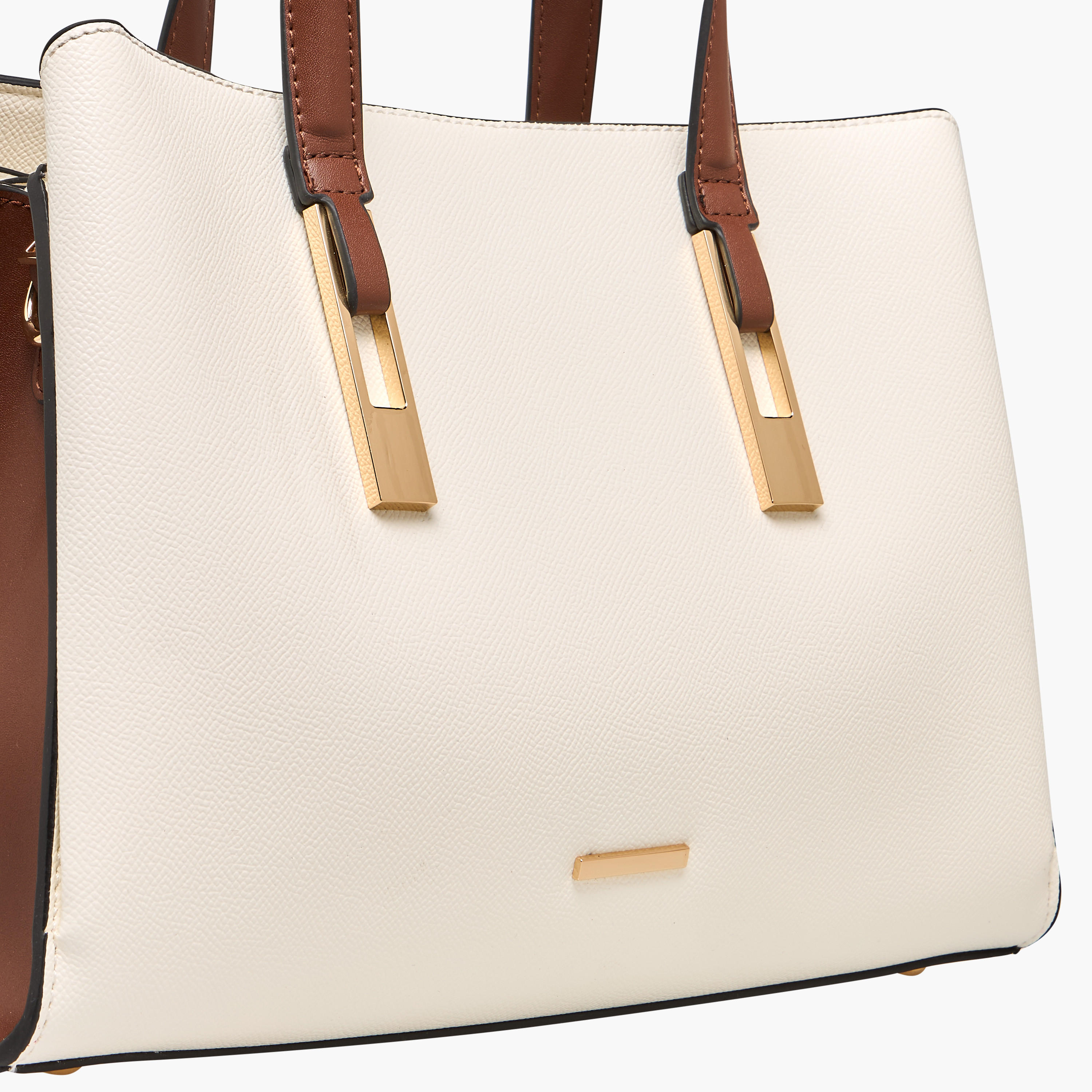 شنطة توتي سادة بمقابض مزدوجة وحزام قابل للفصل من ساشا-women-bagsandwallets-handbags-image-5