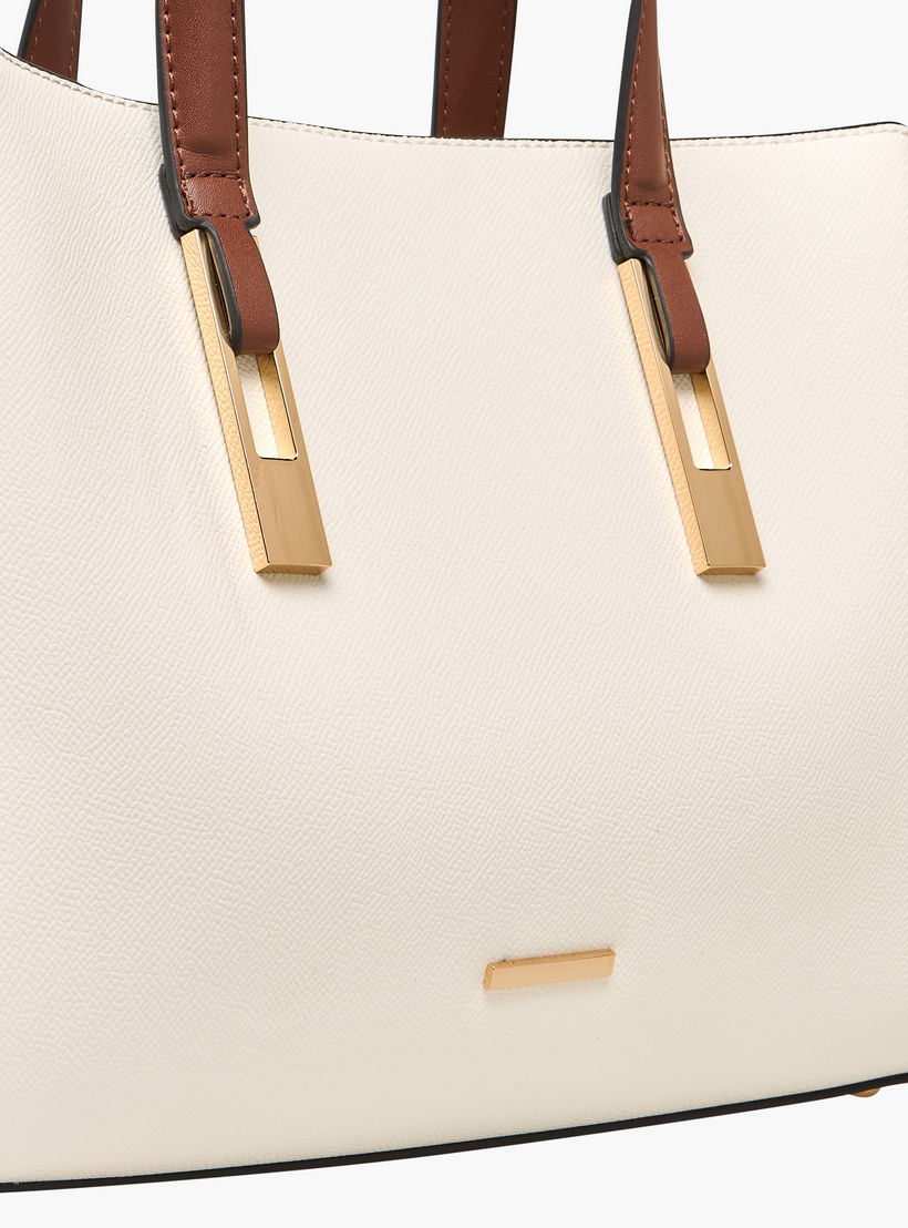 شنطة توتي سادة بمقابض مزدوجة وحزام قابل للفصل من ساشا-women-bagsandwallets-handbags-image-5