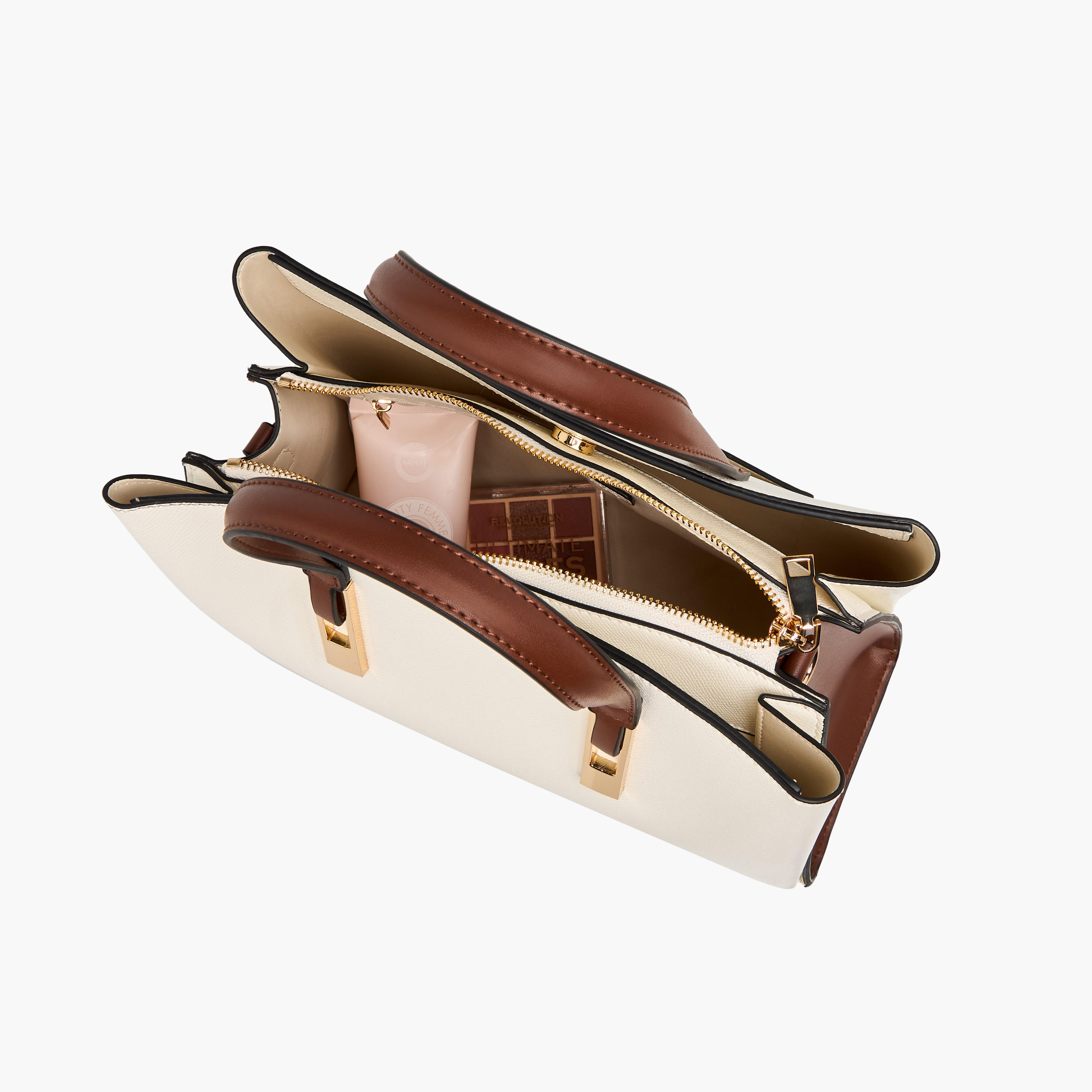 شنطة توتي سادة بمقابض مزدوجة وحزام قابل للفصل من ساشا-women-bagsandwallets-handbags-image-8
