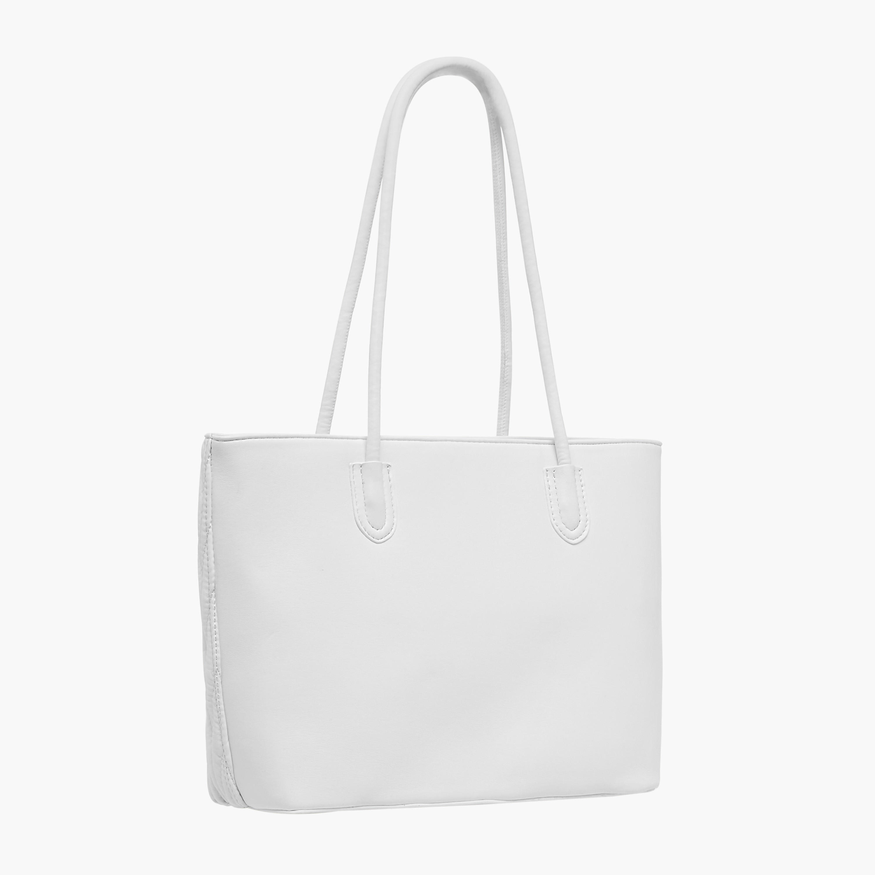 شنطة توت مبطنة بمقبض مزدوح وسحاب إغلاق من أدور-women-bagsandwallets-handbags-image-3