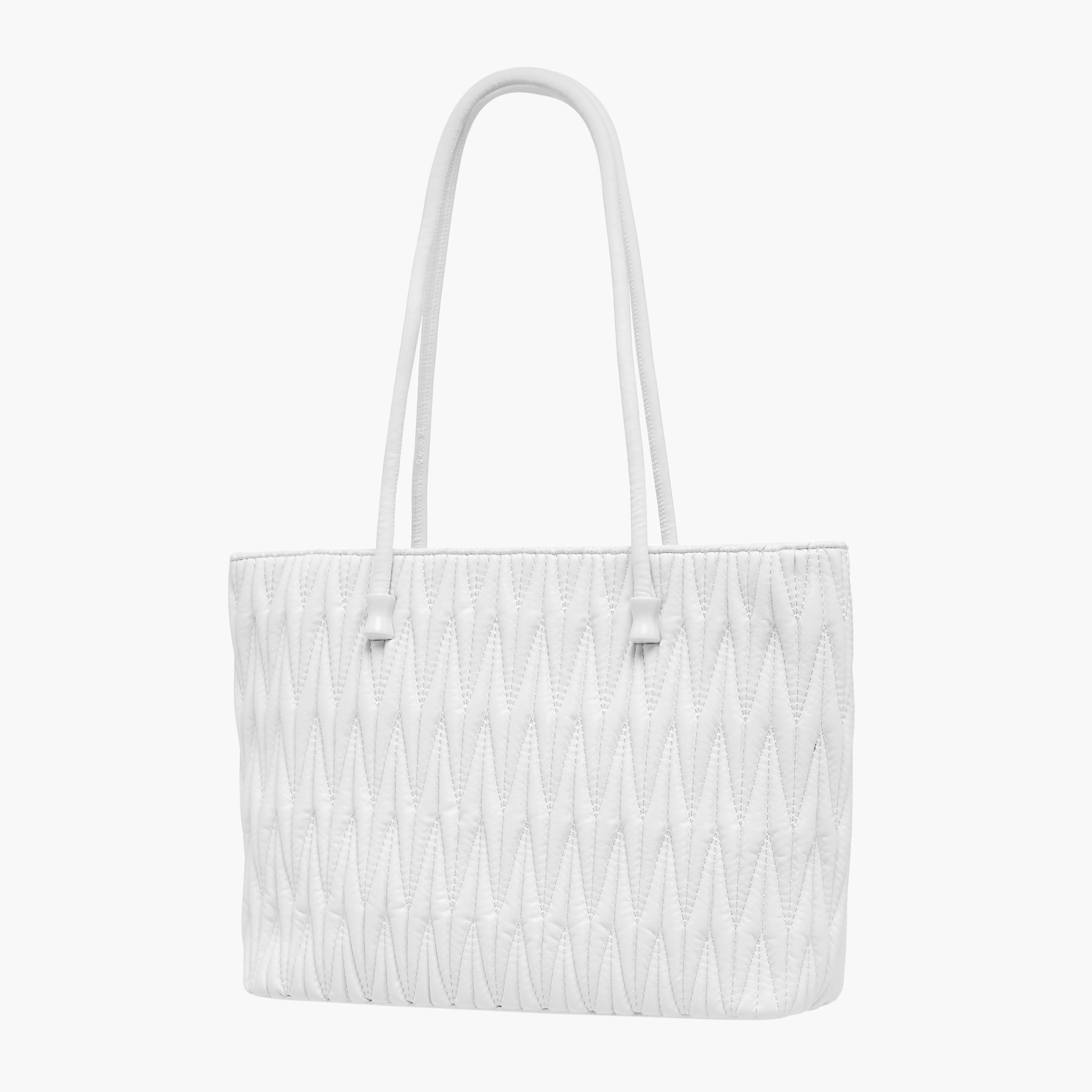 شنطة توت مبطنة بمقبض مزدوح وسحاب إغلاق من أدور-women-bagsandwallets-handbags-image-7