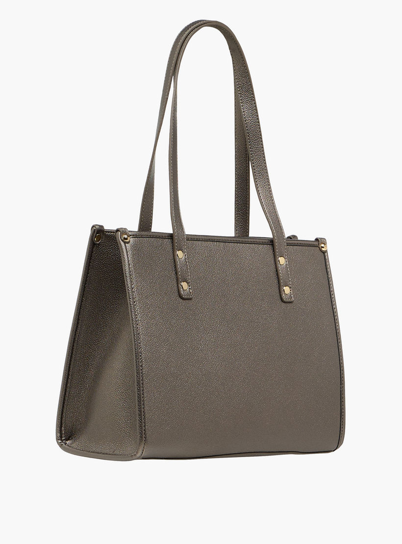 Adore Colourblock Tote Bag with Chain Detailing and Double Handles-women-bagsandwallets-handbags-image-4