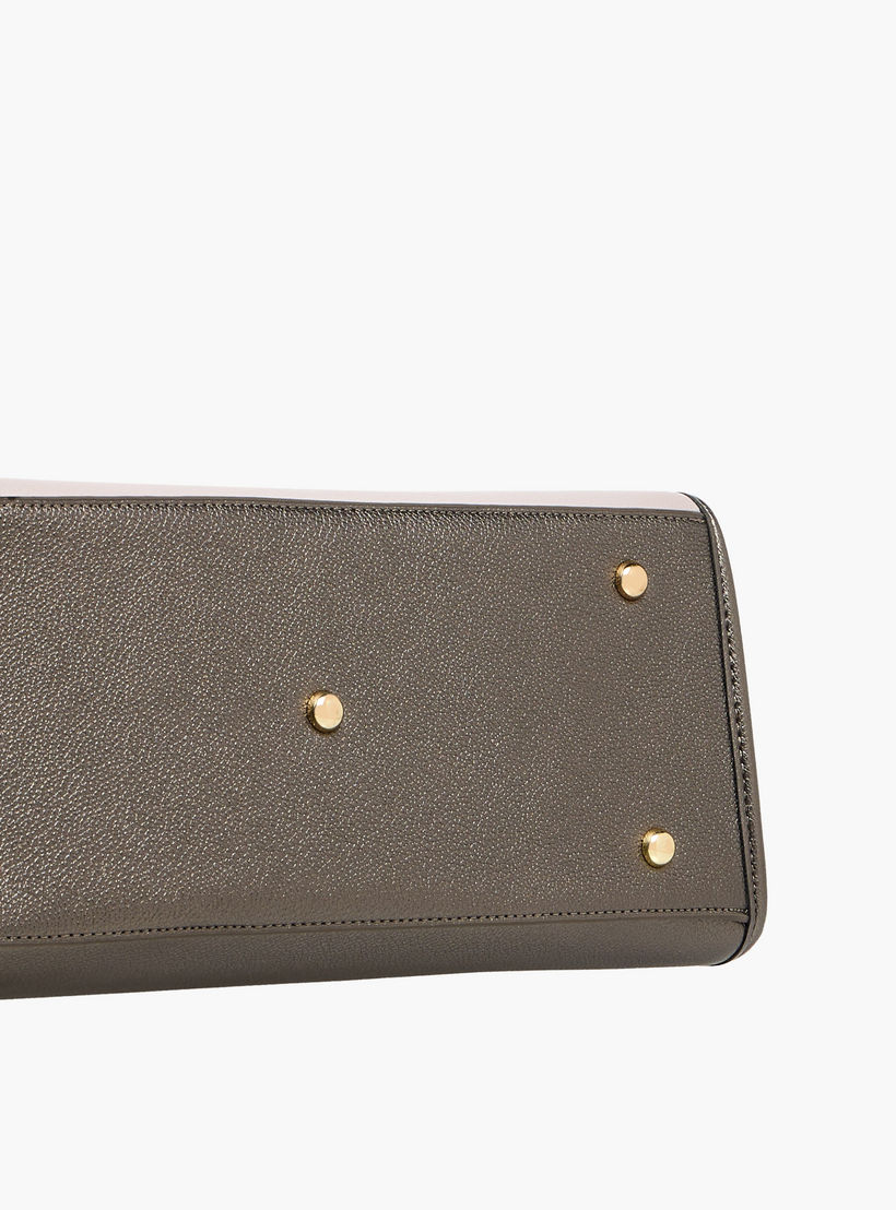 Adore Colourblock Tote Bag with Chain Detailing and Double Handles-women-bagsandwallets-handbags-image-7