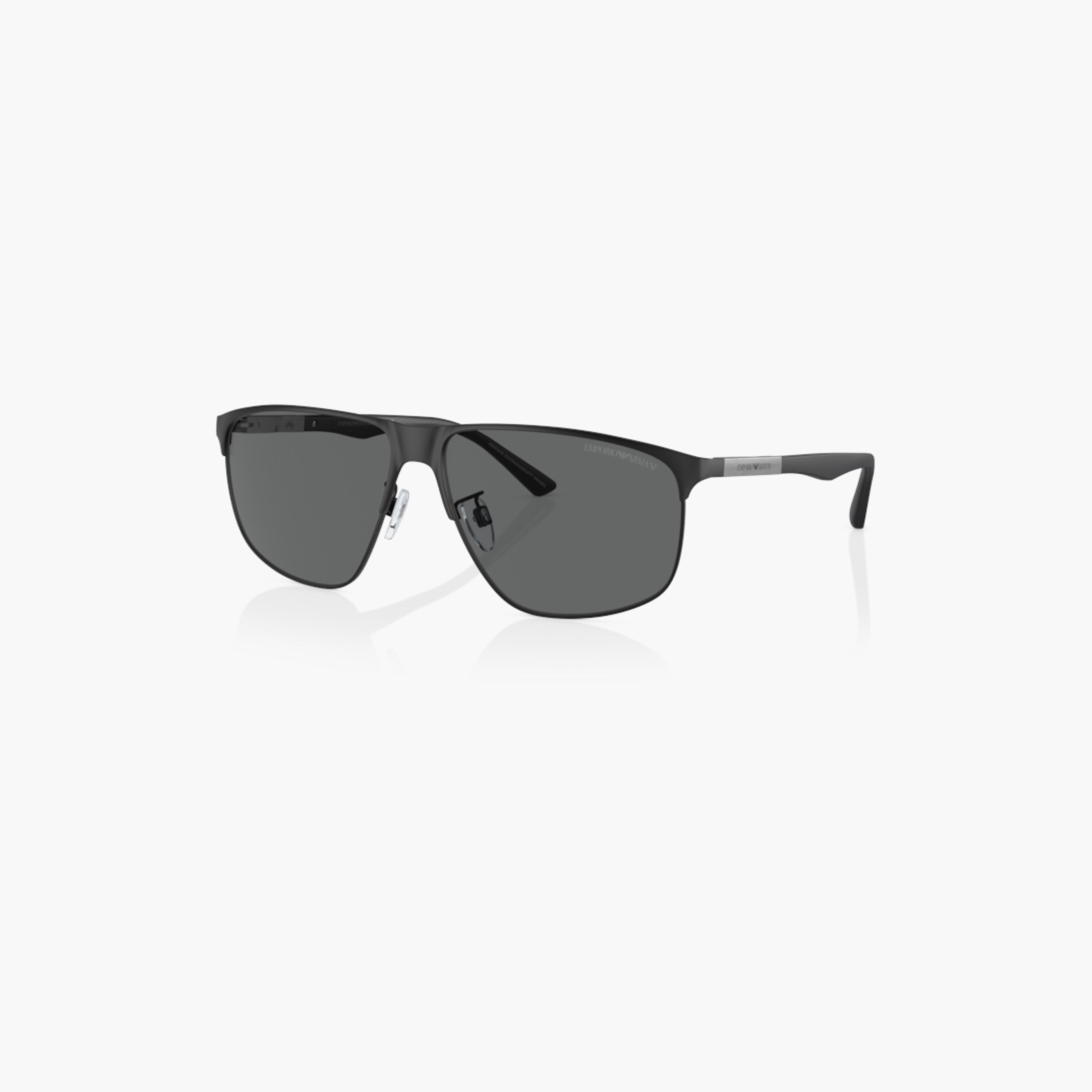 نظارة شمس بإطار كامل وعدسات ملونة ووسادات أنف من إمبوريو أرماني-men-sunglasses-image-1