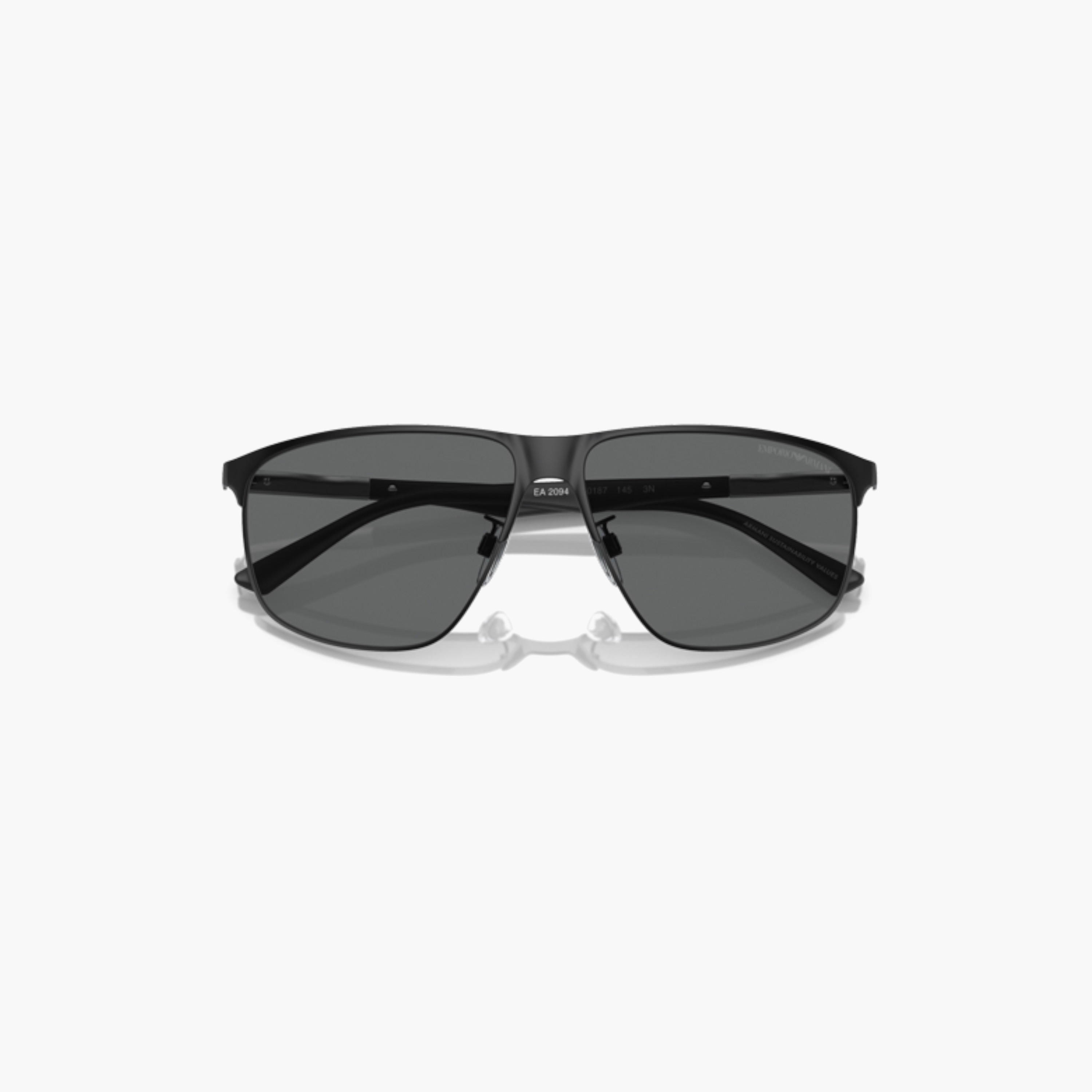نظارة شمس بإطار كامل وعدسات ملونة ووسادات أنف من إمبوريو أرماني-men-sunglasses-image-4