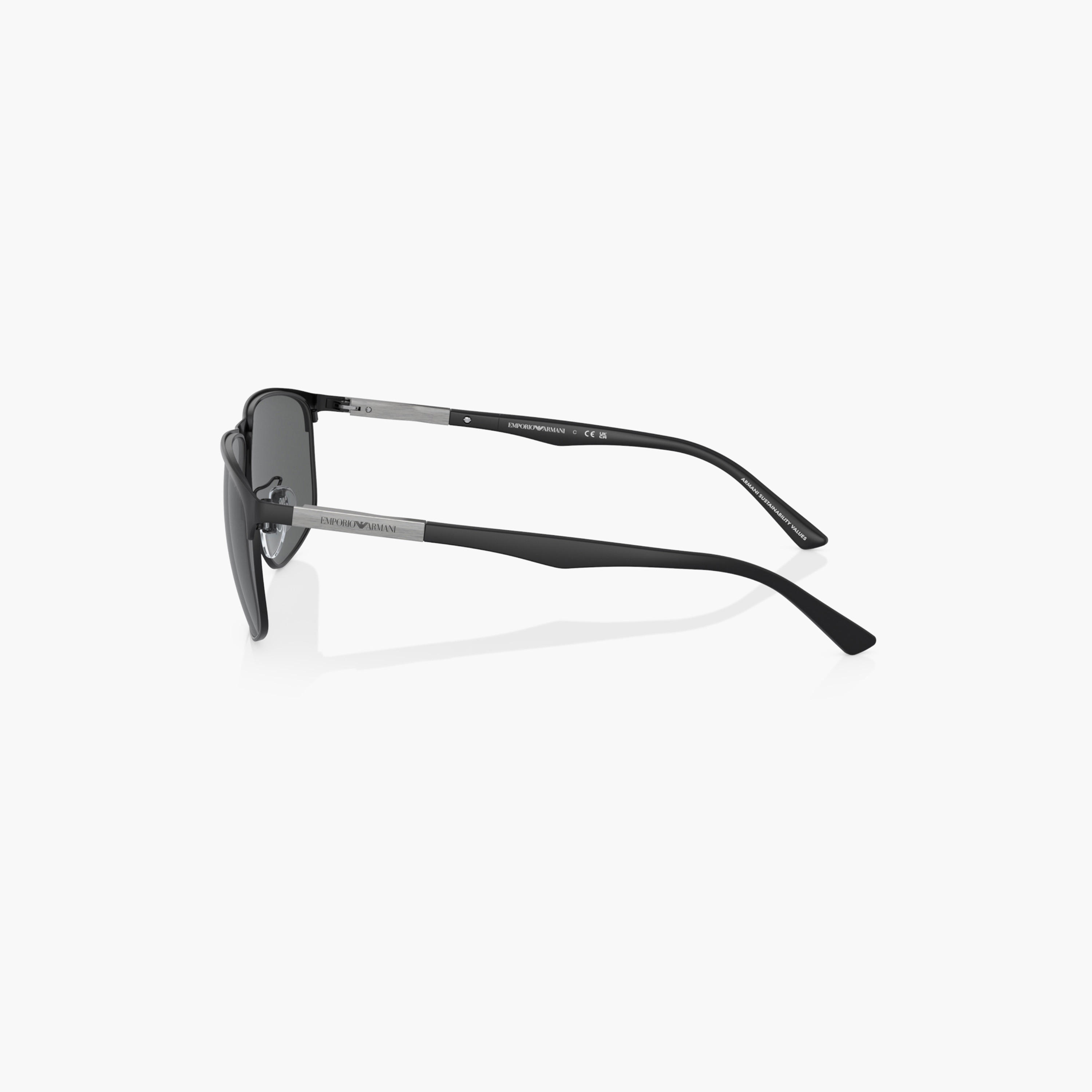 نظارة شمس بإطار كامل وعدسات ملونة ووسادات أنف من إمبوريو أرماني-men-sunglasses-image-6