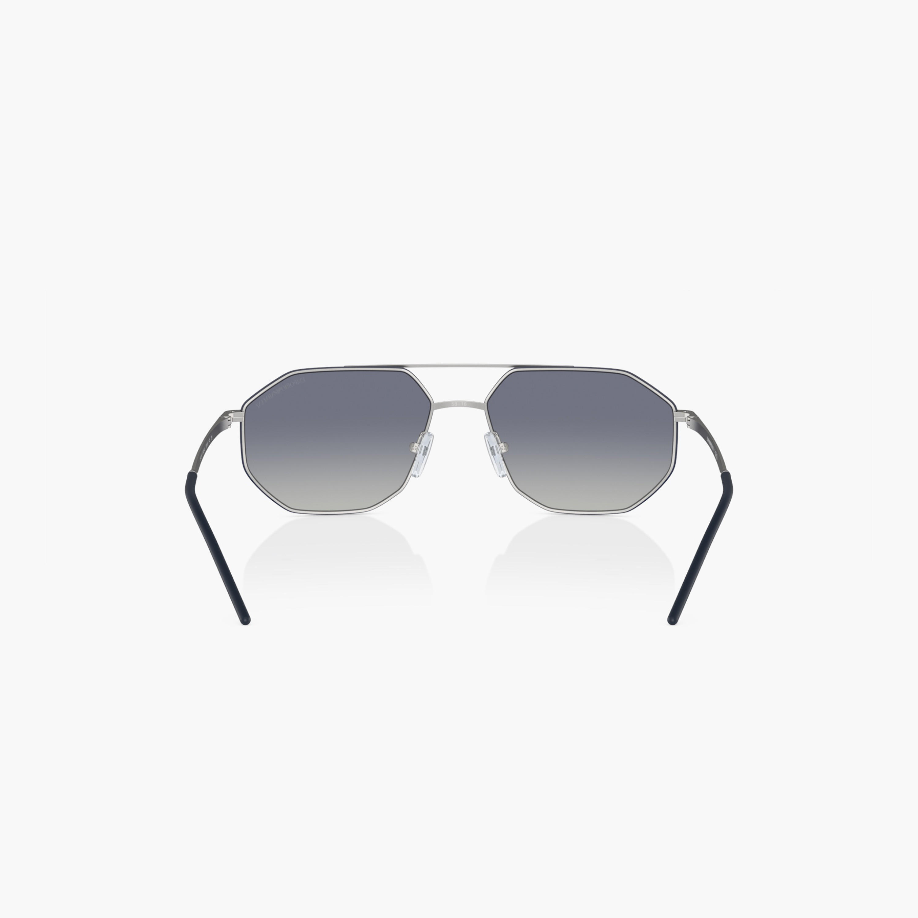 نظارة شمسية بإطار كامل وعدسات ملونة مع وسادات أنف من إمبوريو أرماني-men-sunglasses-image-3