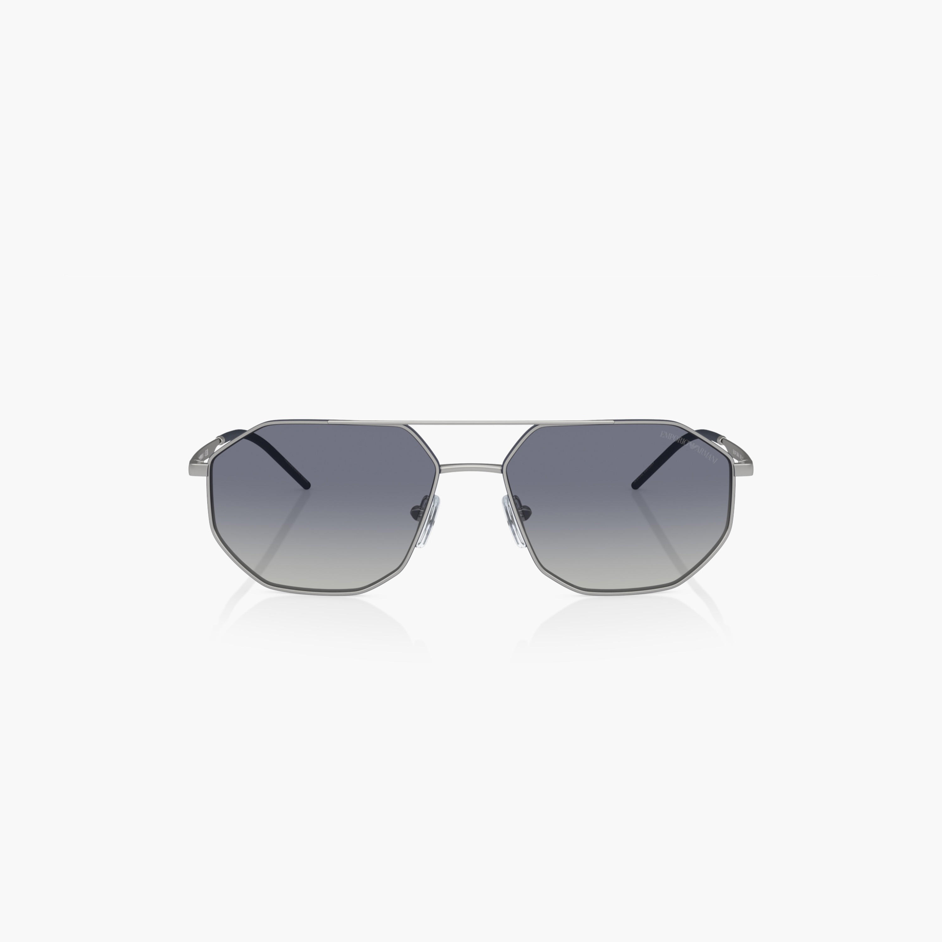 نظارة شمسية بإطار كامل وعدسات ملونة مع وسادات أنف من إمبوريو أرماني-men-sunglasses-image-4