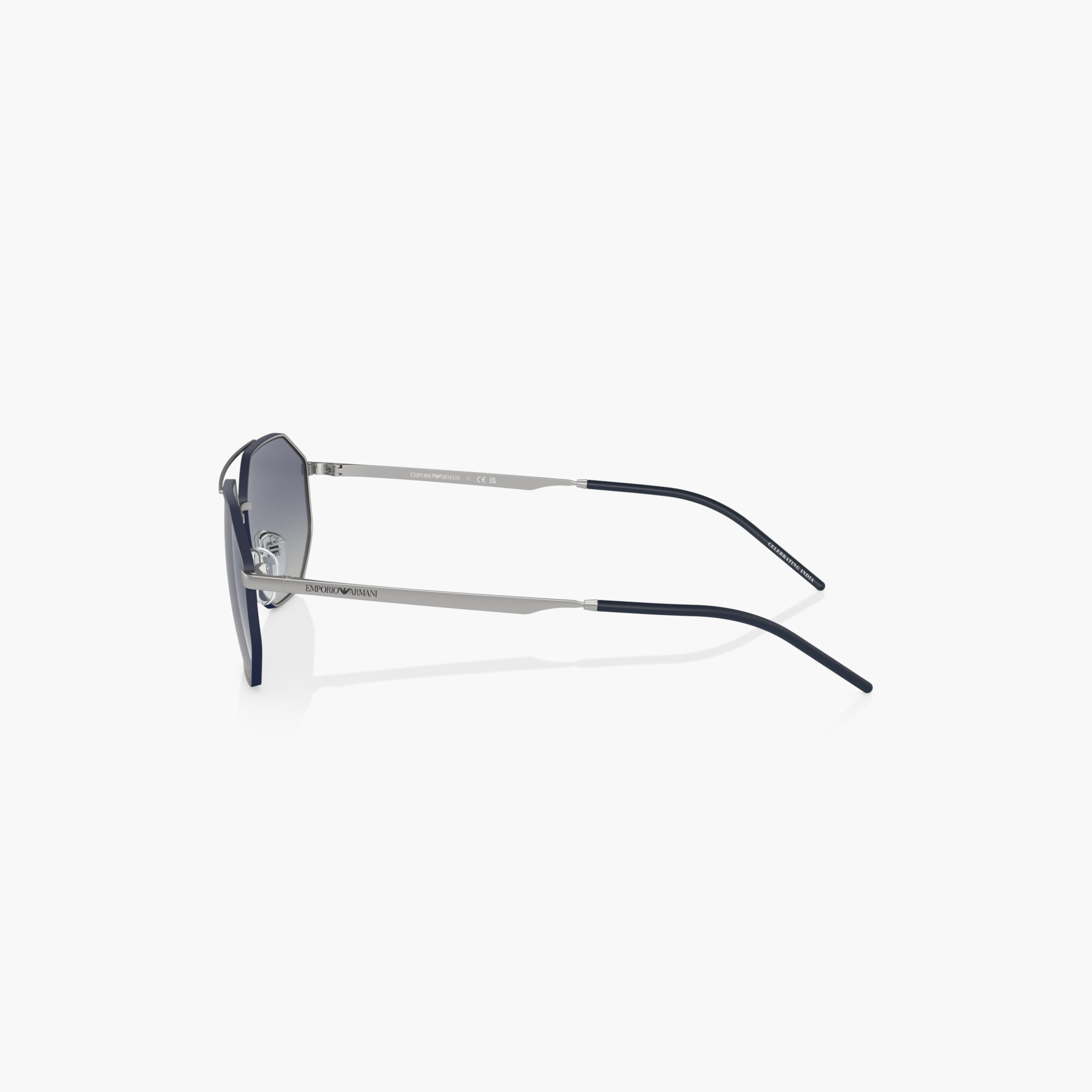نظارة شمسية بإطار كامل وعدسات ملونة مع وسادات أنف من إمبوريو أرماني-men-sunglasses-image-5