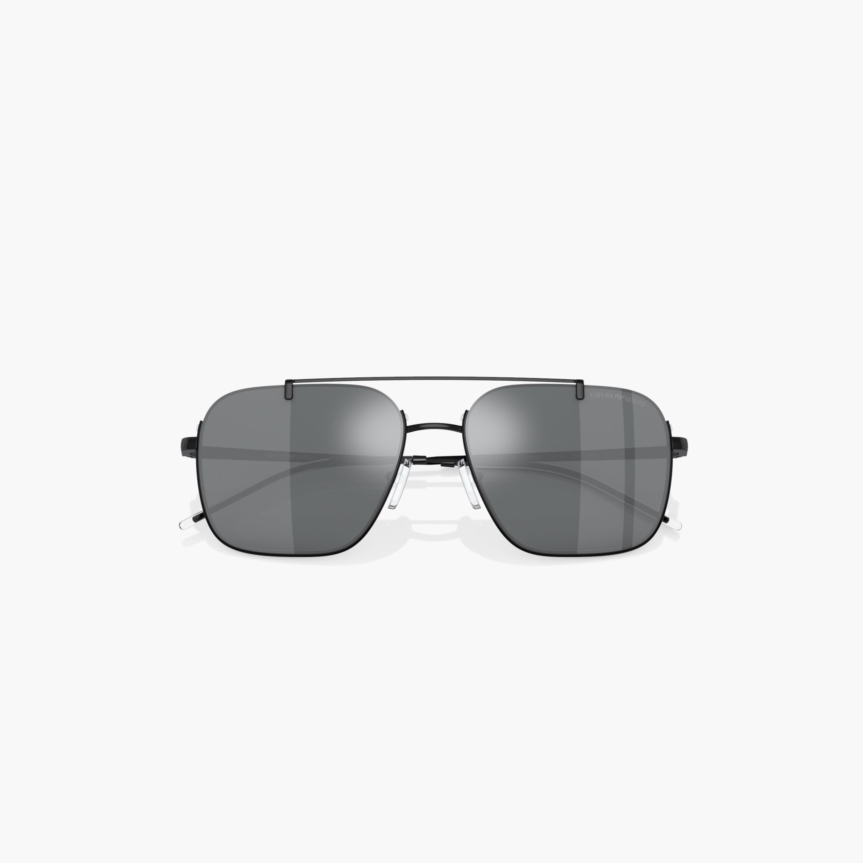 EMPORIO ARMANI Tinted Full Rim Sunglasses with Nose Pad-men-sunglasses-image-2