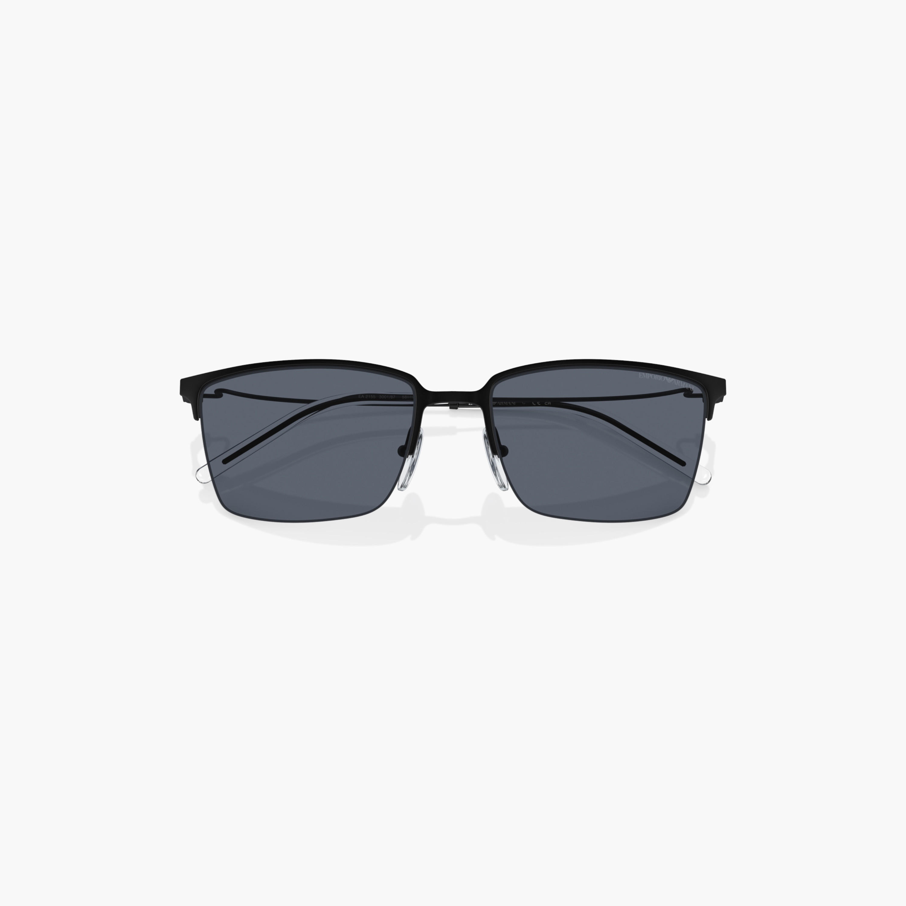 EMPORIO ARMANI Tinted Full Rim Wayfarer Sunglasses with Nose Pad-men-sunglasses-image-2