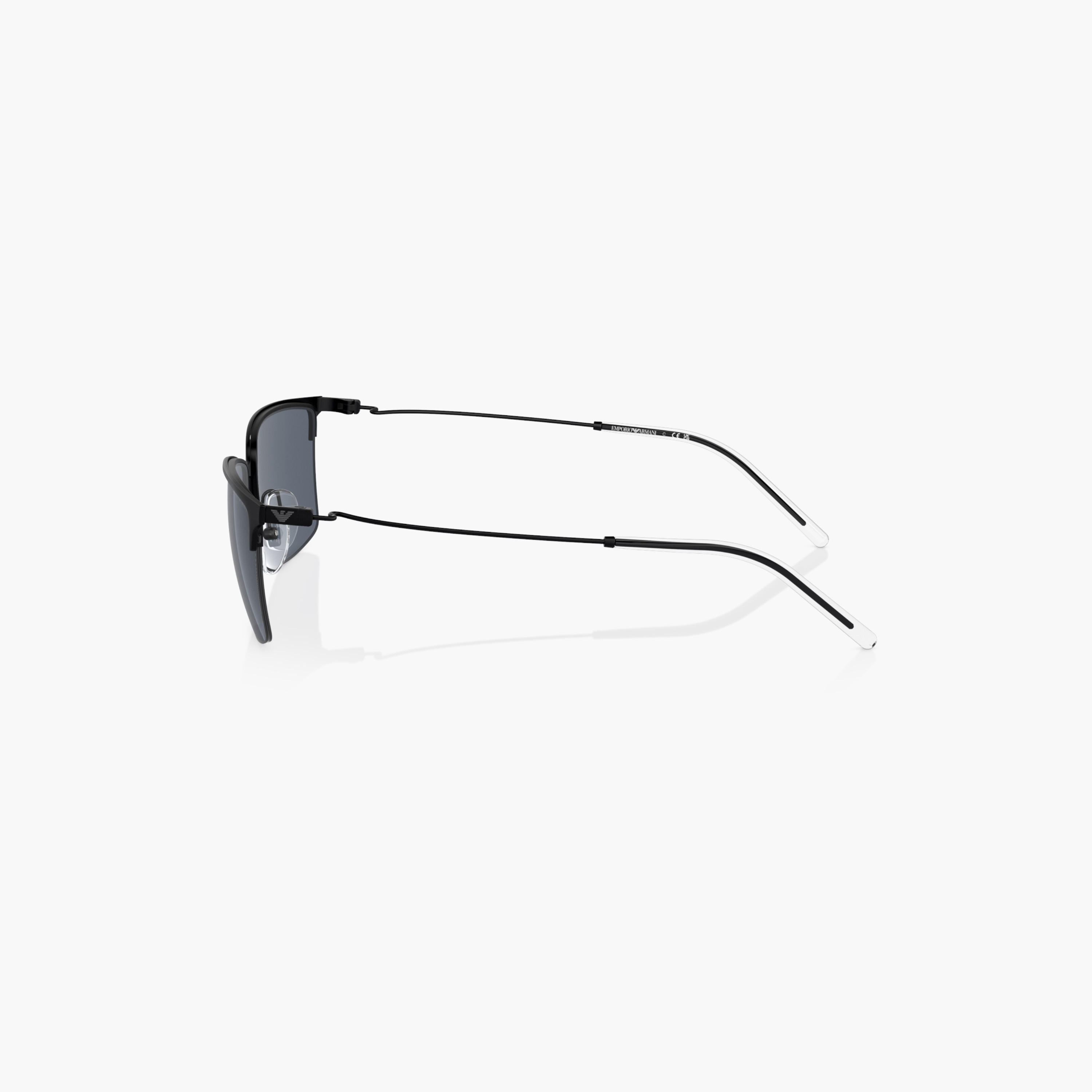 نظارة شمسية ويفارير بإطار كامل وعدسات ملونة مع وسادات أنف من إمبوريو أرماني-men-sunglasses-image-4