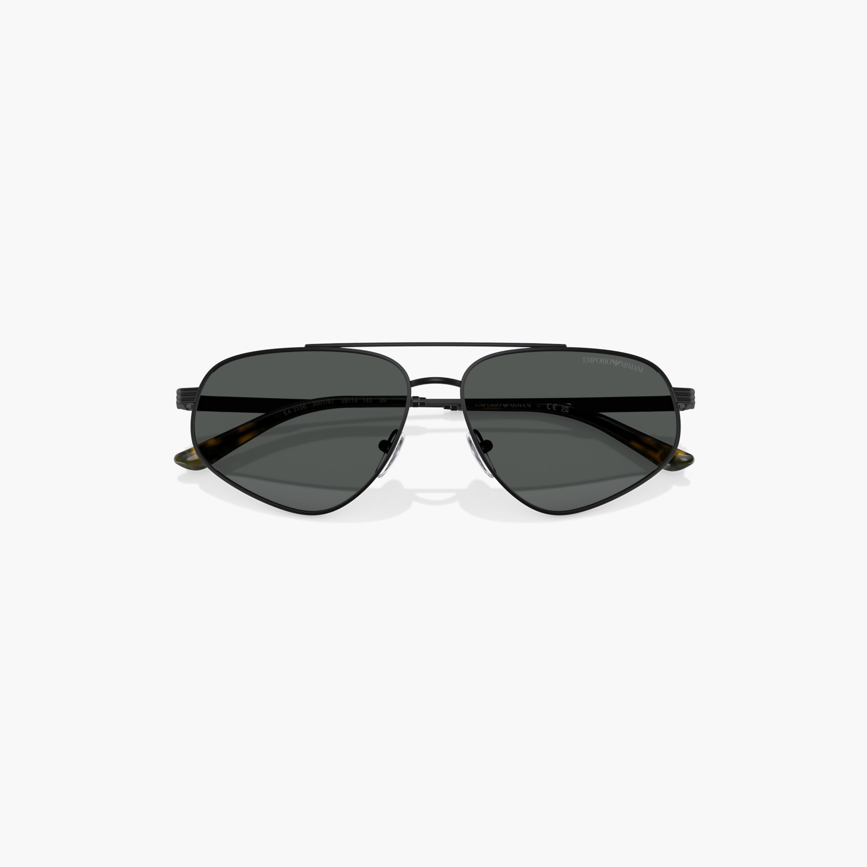 نظارة شمسية أفياتور ملونة بإطار كامل مع وسادات أنف من إمبوريو أرماني-men-sunglasses-image-2