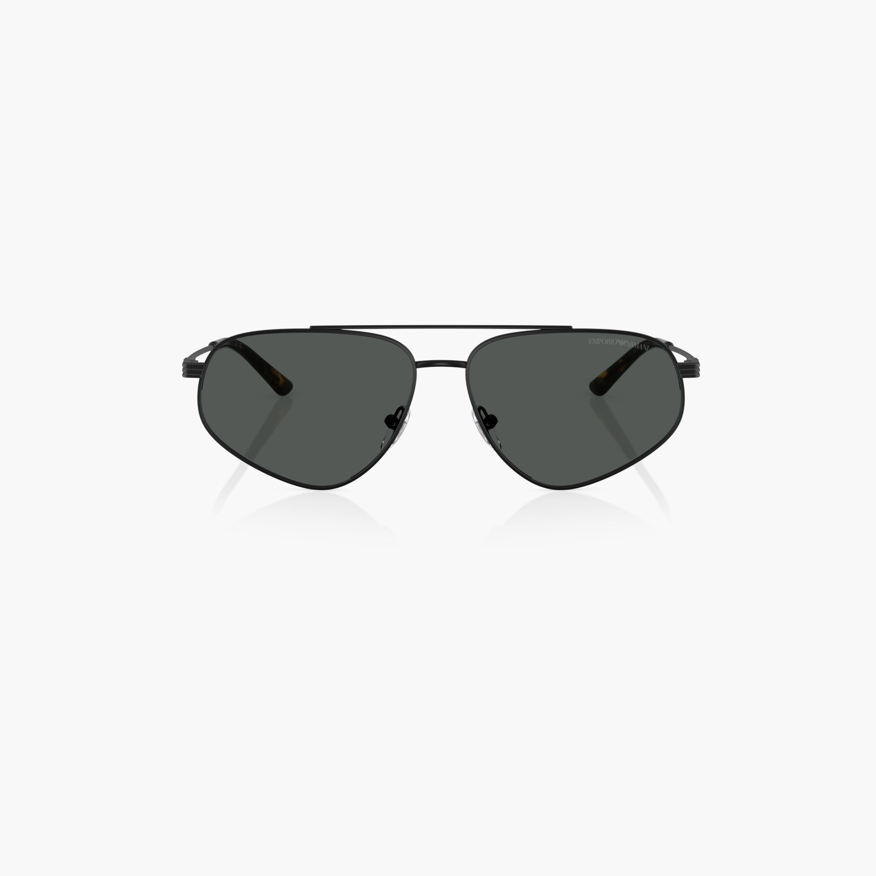 EMPORIO ARMANI Tinted Full Rim Aviator Sunglasses with Nose Pad-men-sunglasses-image-5