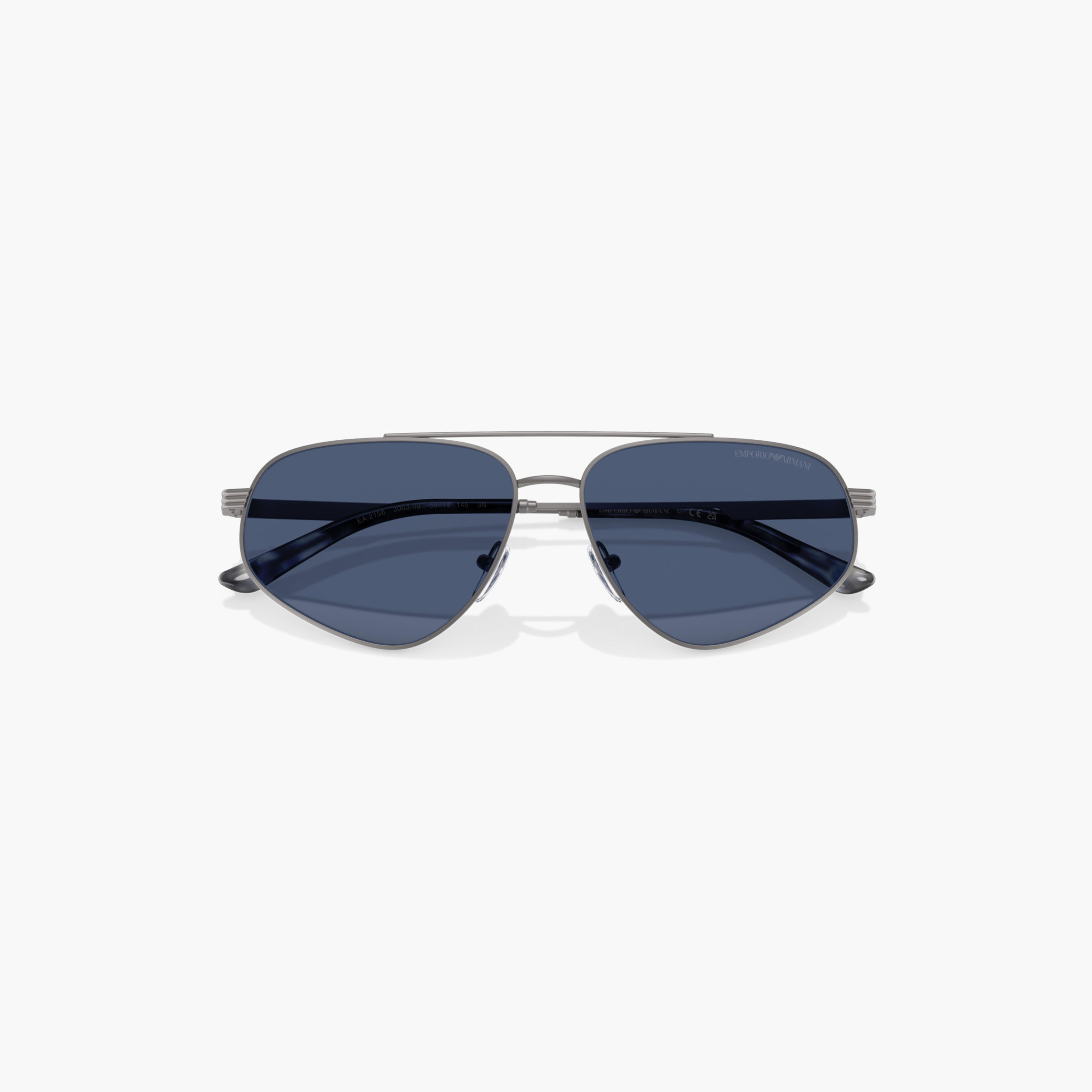 EMPORIO ARMANI Tinted Full Rim Aviator Sunglasses with Nose Pad-men-sunglasses-image-2