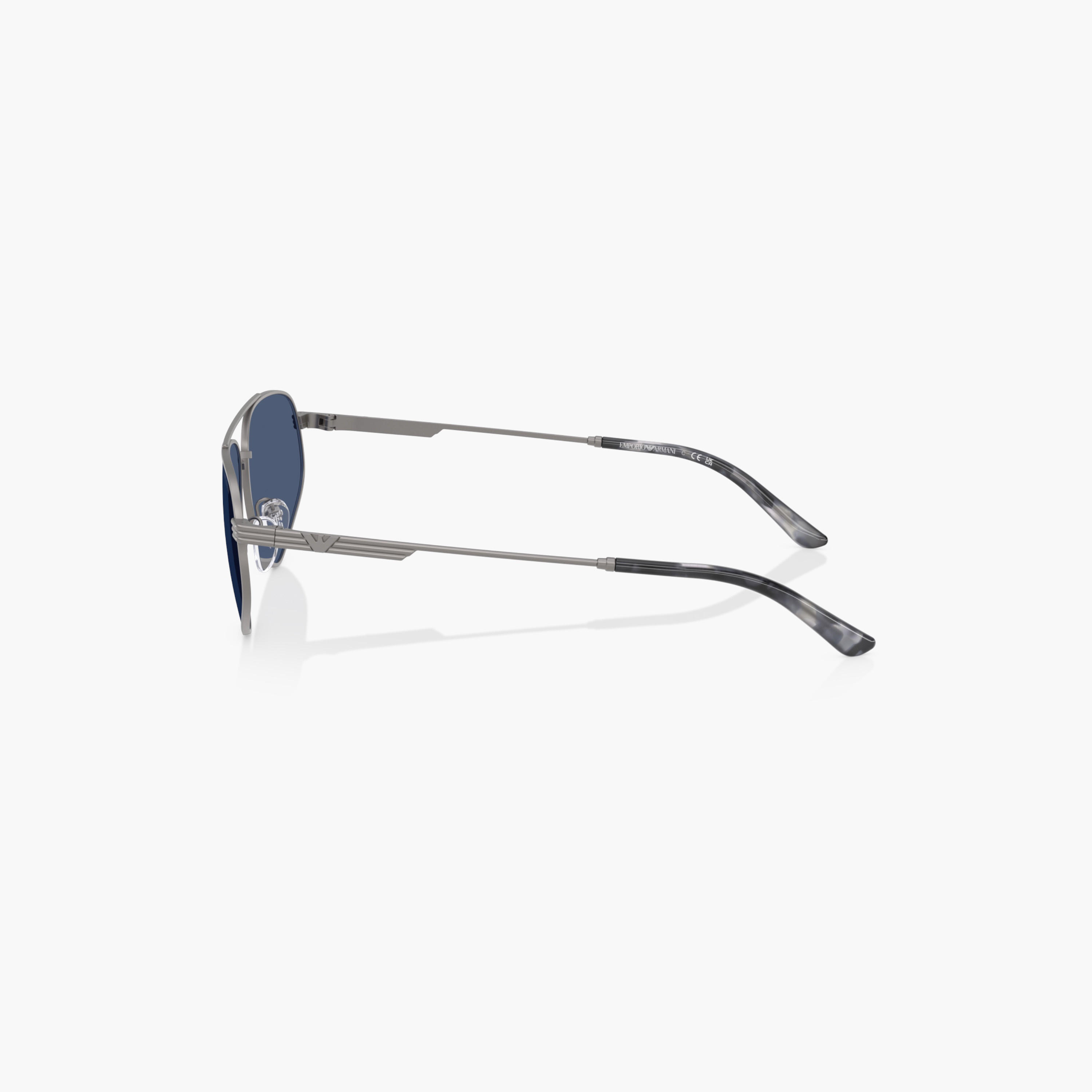 EMPORIO ARMANI Tinted Full Rim Aviator Sunglasses with Nose Pad-men-sunglasses-image-3