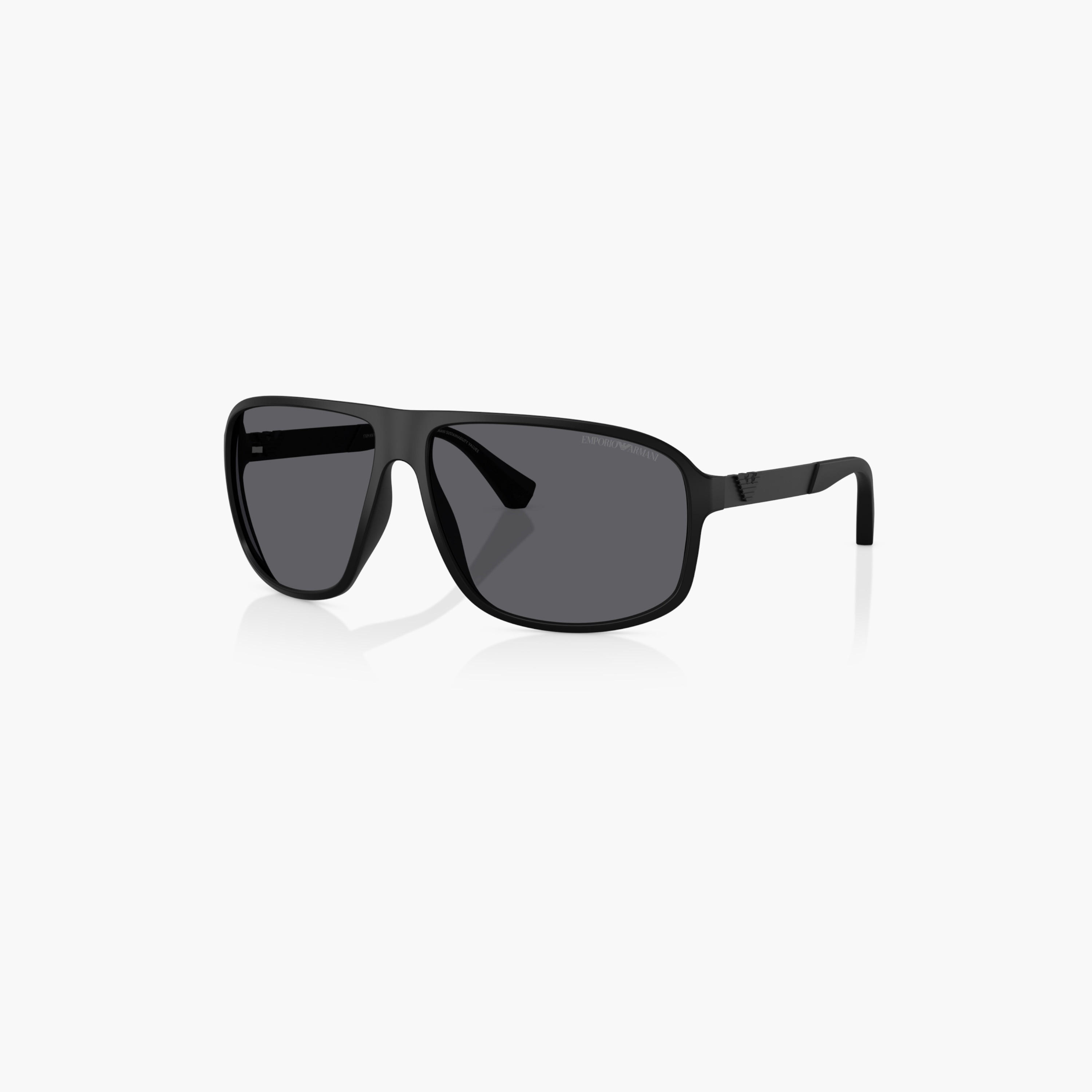 نظارة شمسية ويفارير بإطار كامل وعدسات ملونة من إمبوريو أرماني-men-sunglasses-image-1