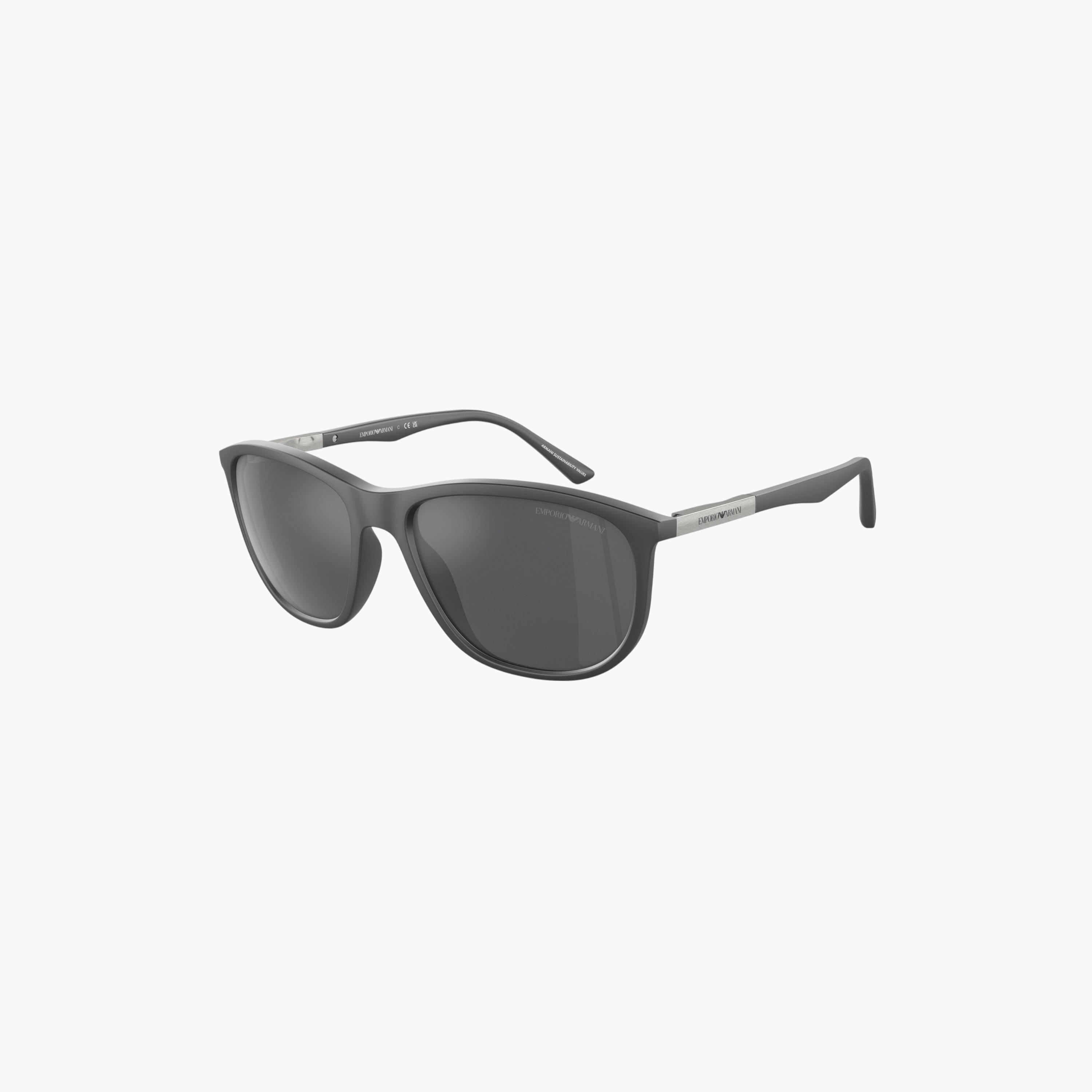 نظارة شمسية بعدسات ملونة وإطار كامل من إمبوريو أرماني-men-sunglasses-image-1
