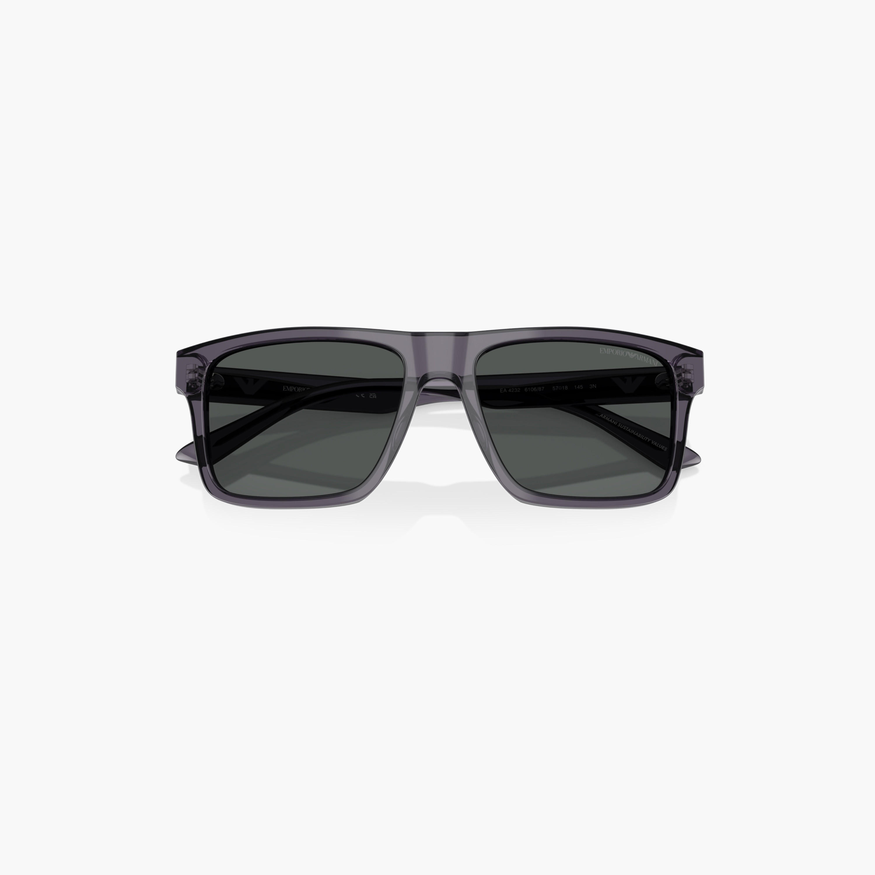 نظارة شمسية ويفارير بعدسات ملونة وإطار كامل من إمبوريو أرماني-men-sunglasses-image-2