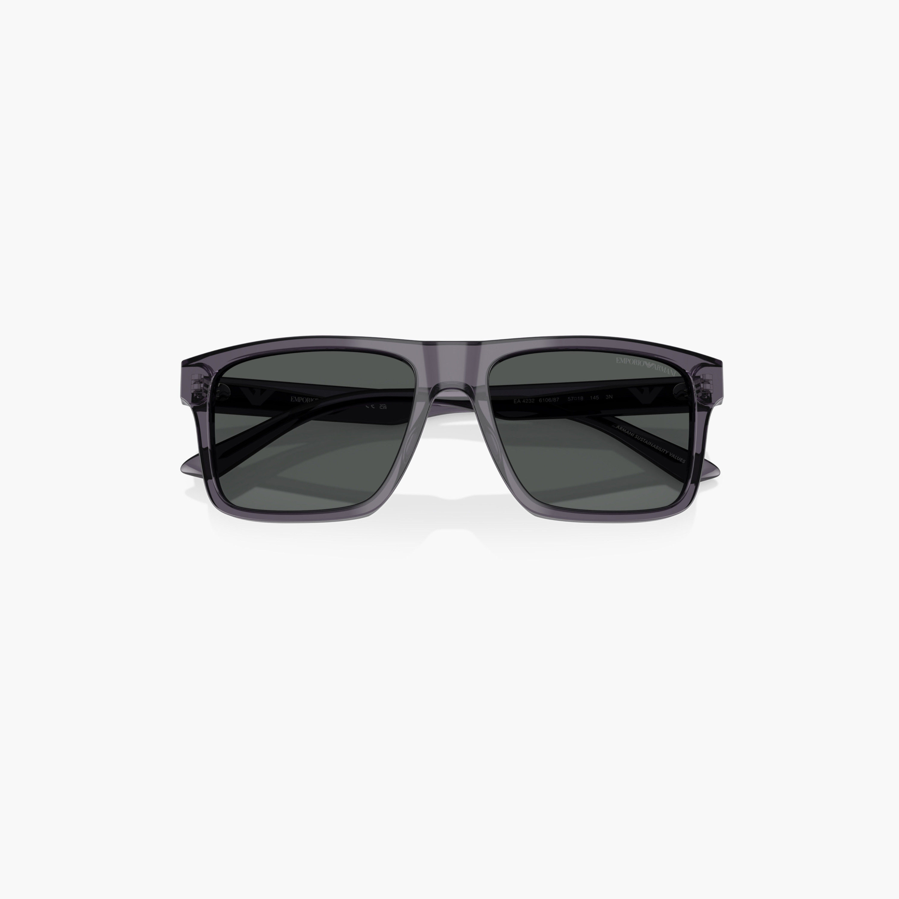 نظارة شمسية ويفارير بعدسات ملونة وإطار كامل من إمبوريو أرماني-men-sunglasses-image-2