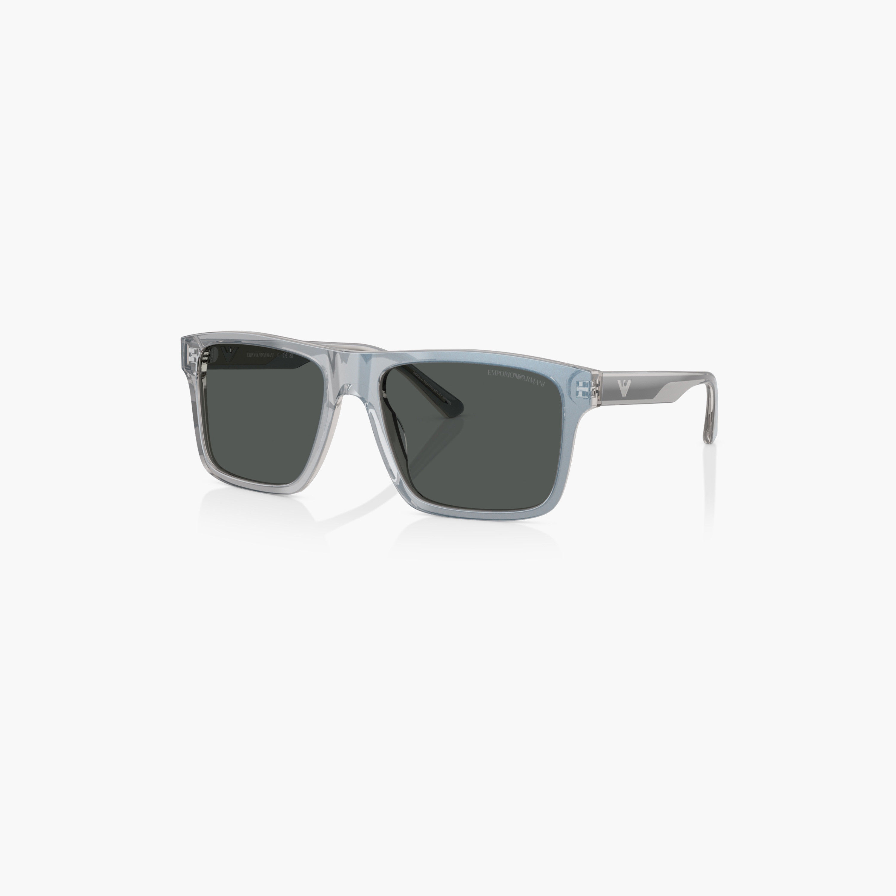 نظارة شمسية وايفارير ملونة بإطار كامل من إمبوريو أرماني-men-sunglasses-image-1