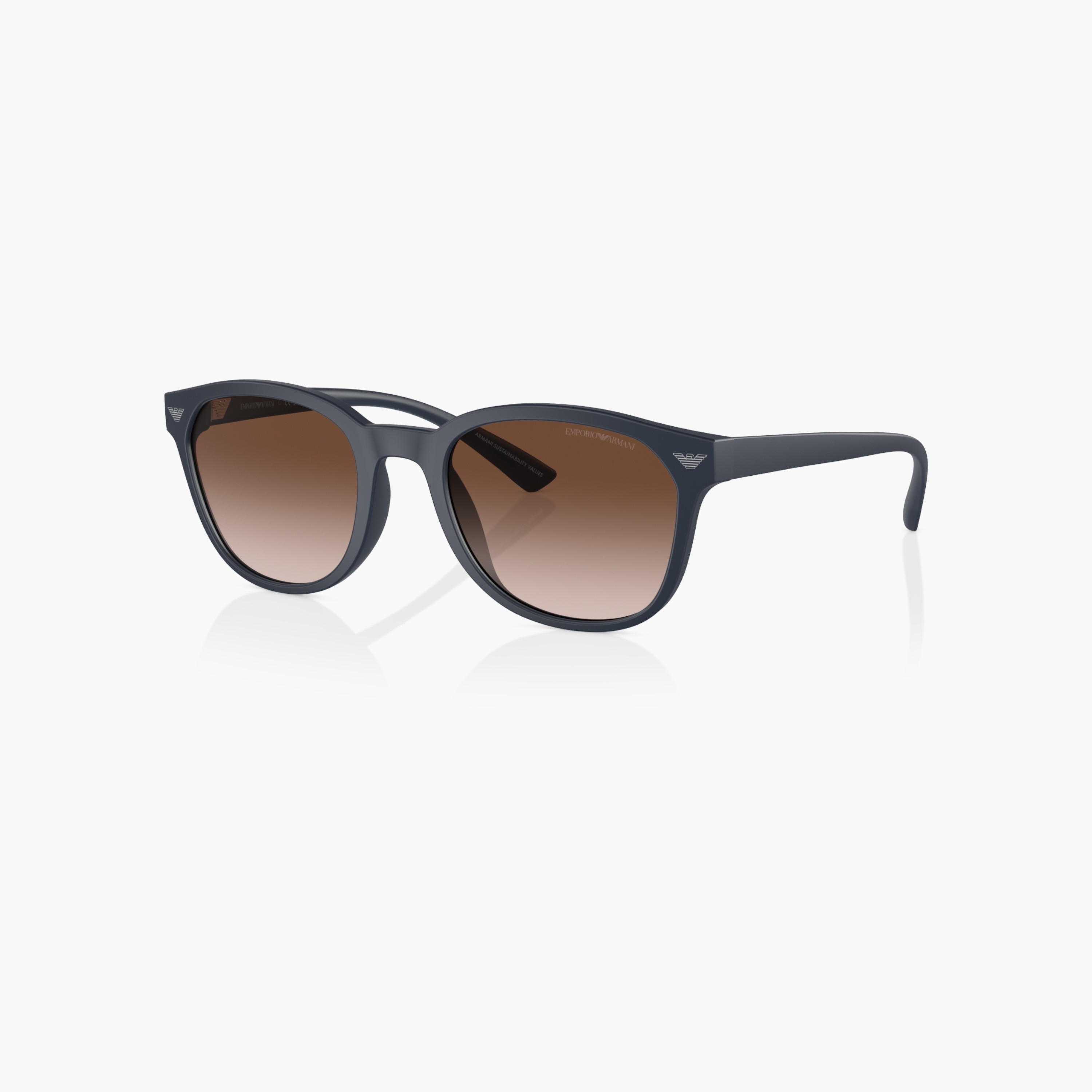 EMPORIO ARMANI Tinted Full Rim Clubmaster Sunglasses-men-sunglasses-image-4