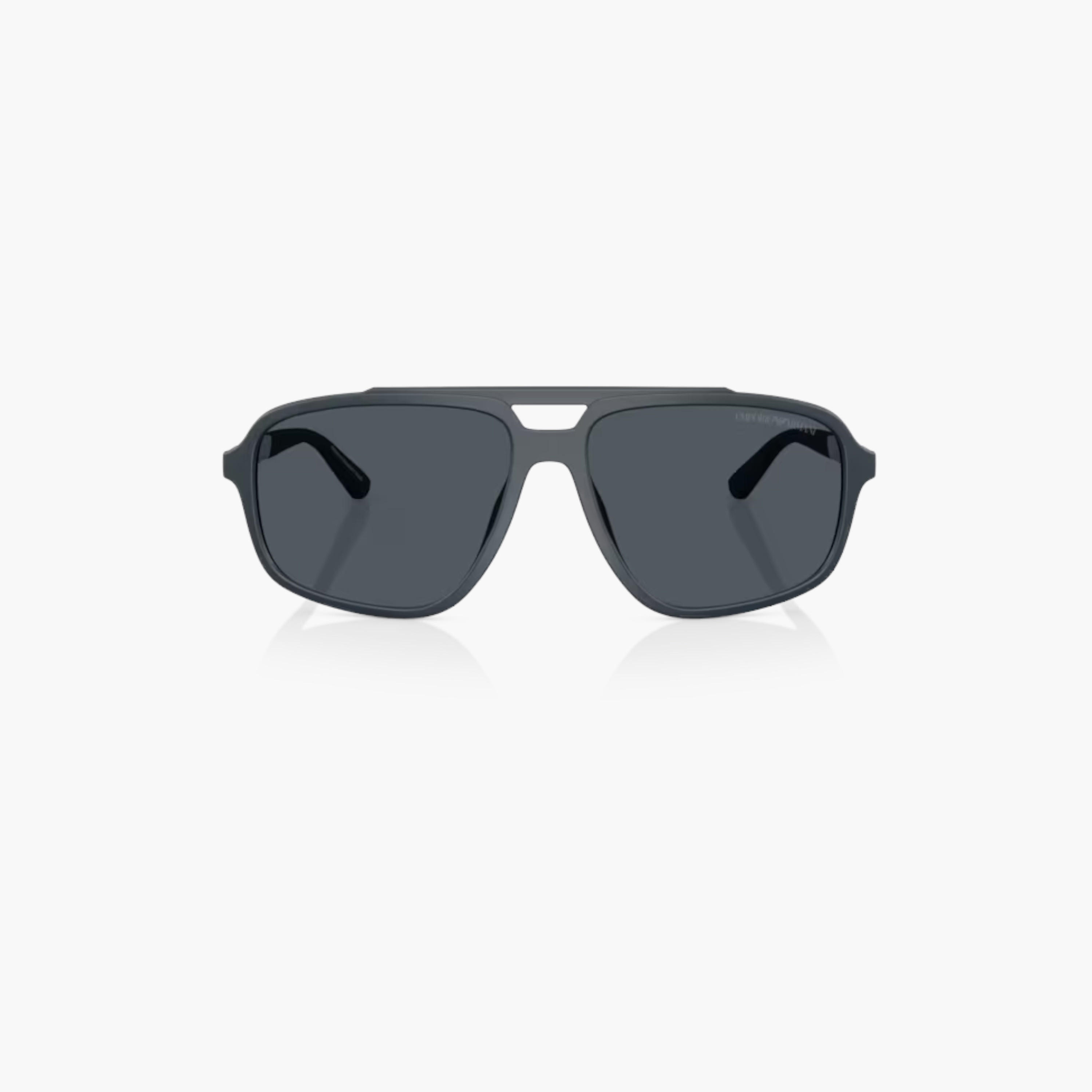 EMPORIO ARMANI Tinted Full Rim Aviator Sunglasses-men-sunglasses-image-4