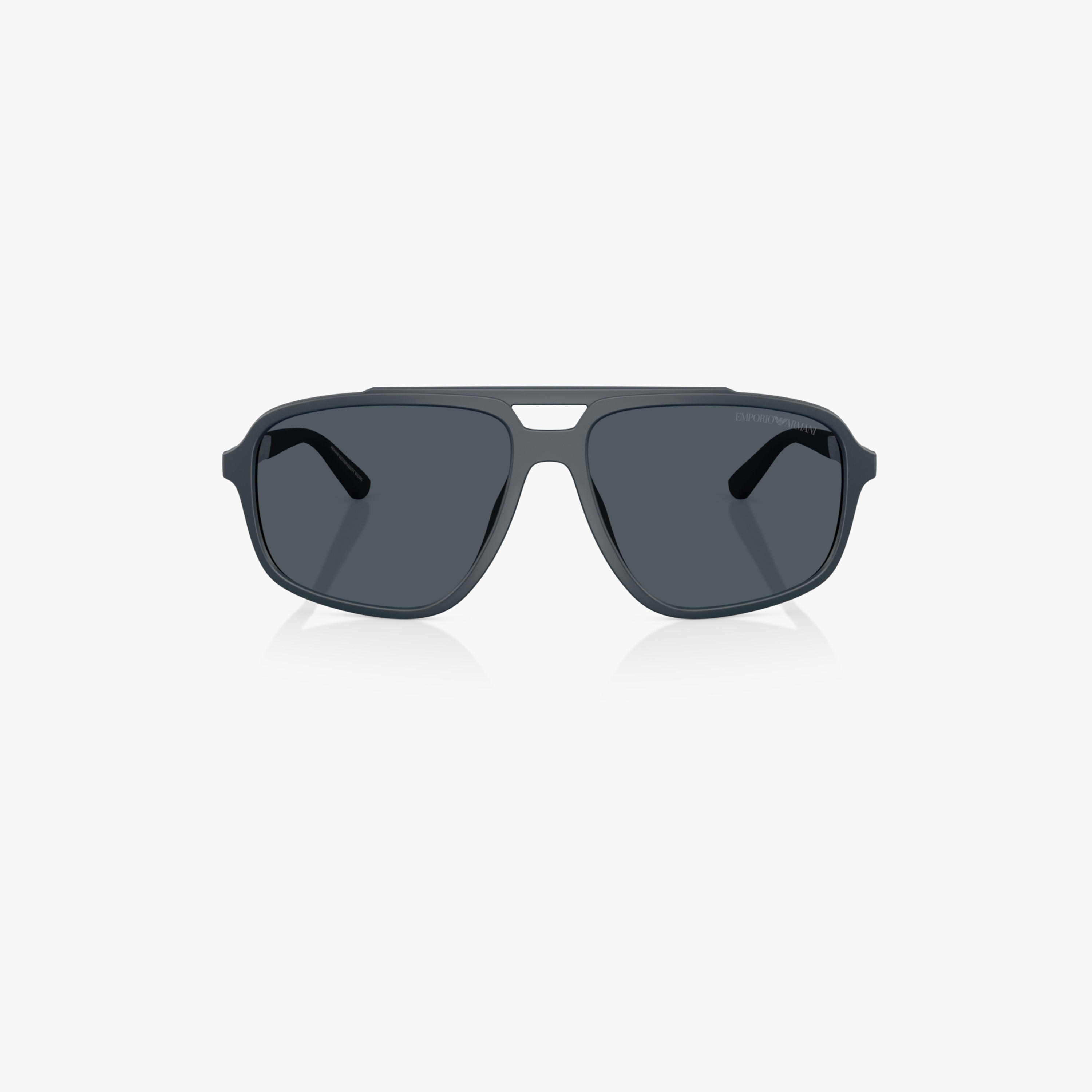 EMPORIO ARMANI Tinted Full Rim Aviator Sunglasses-men-sunglasses-image-6
