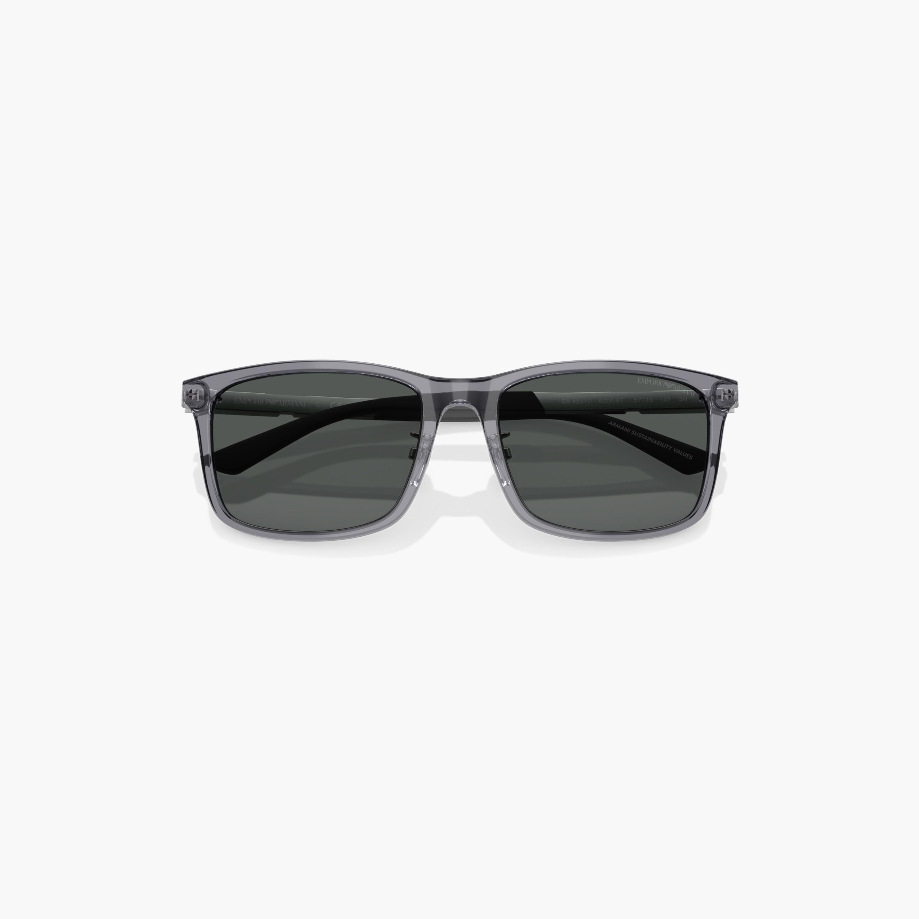 EMPORIO ARMANI Tinted Full Rim Wayfarer Sunglasses with Nose Pad-men-sunglasses-image-2