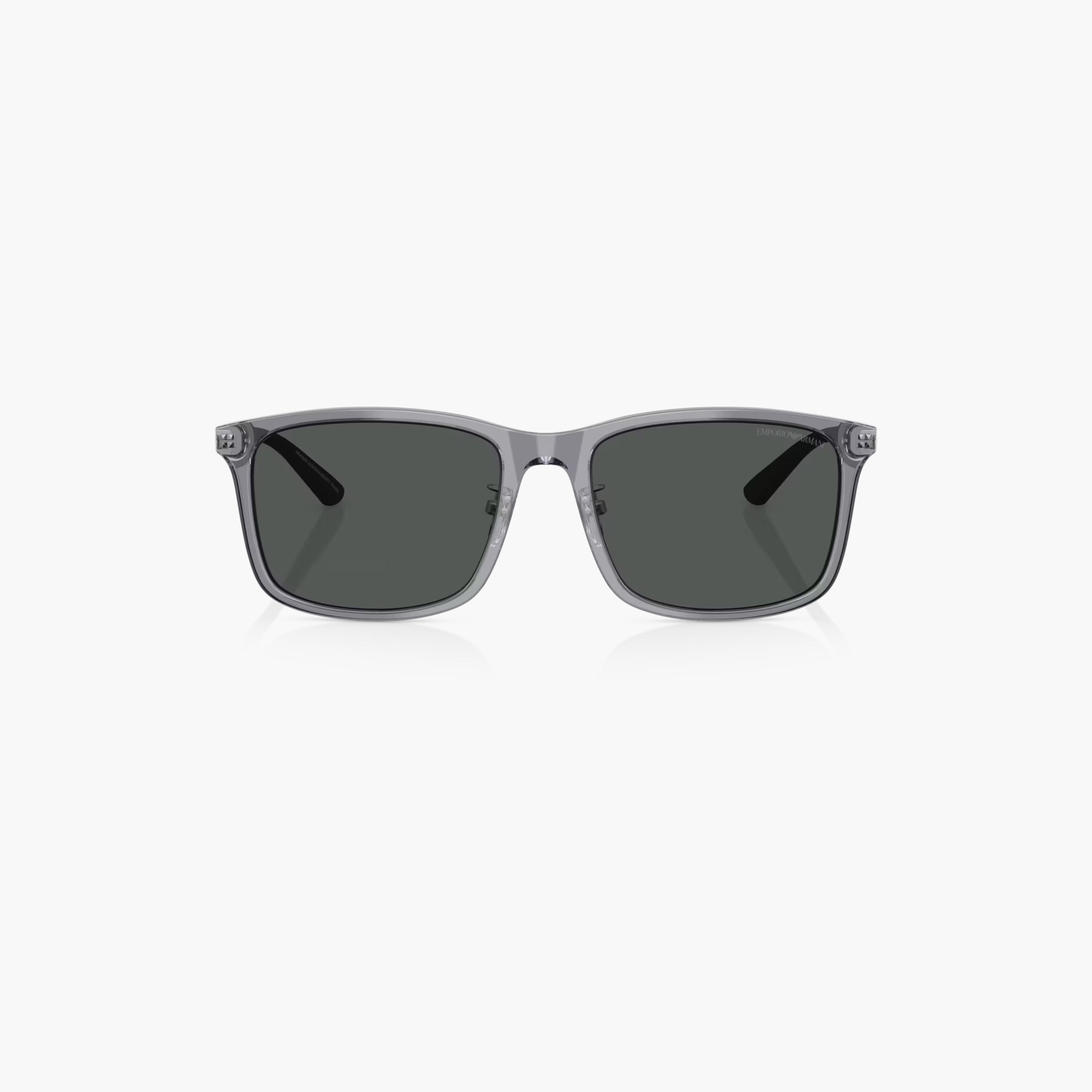 EMPORIO ARMANI Tinted Full Rim Wayfarer Sunglasses with Nose Pad-men-sunglasses-image-5