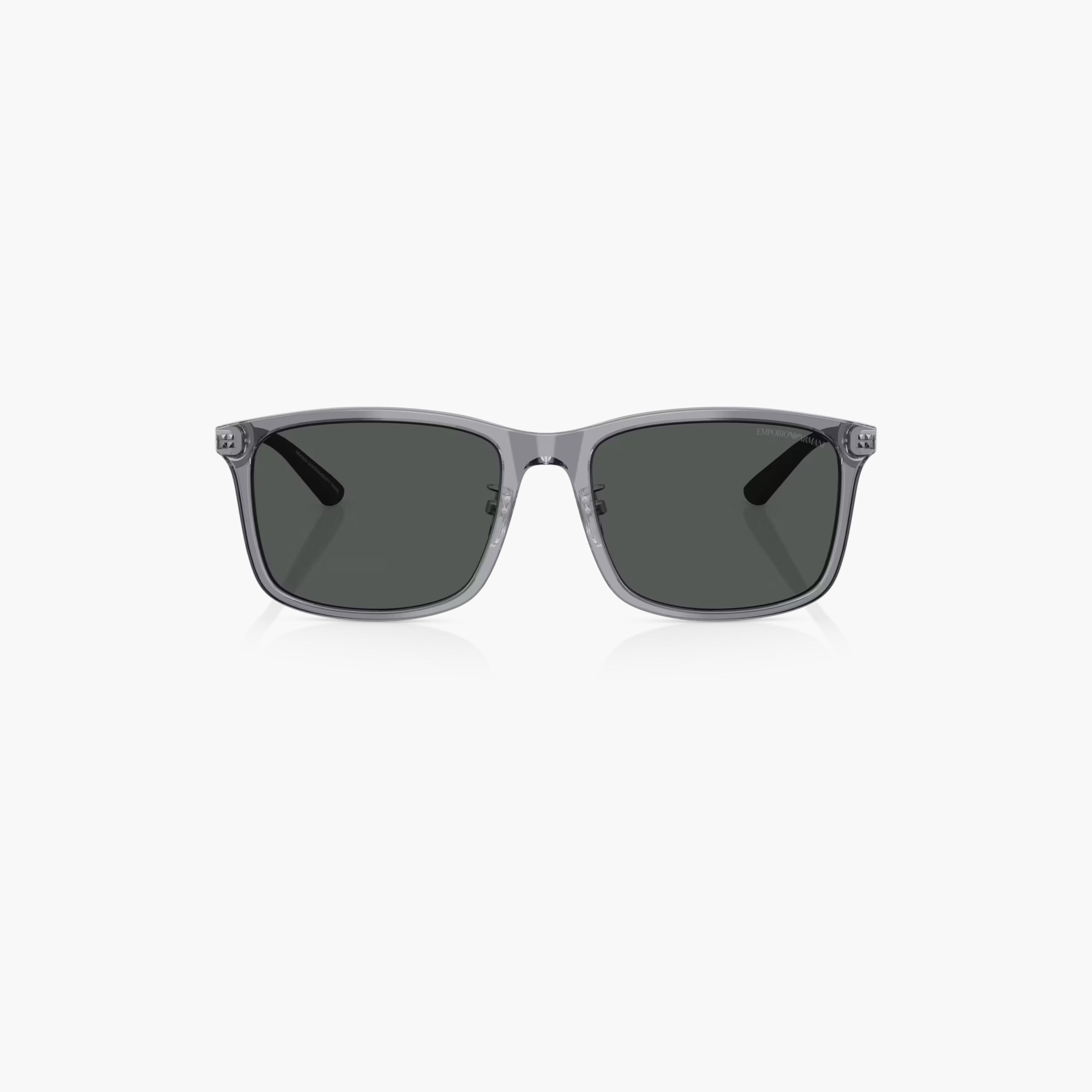 EMPORIO ARMANI Tinted Full Rim Wayfarer Sunglasses with Nose Pad-men-sunglasses-image-5
