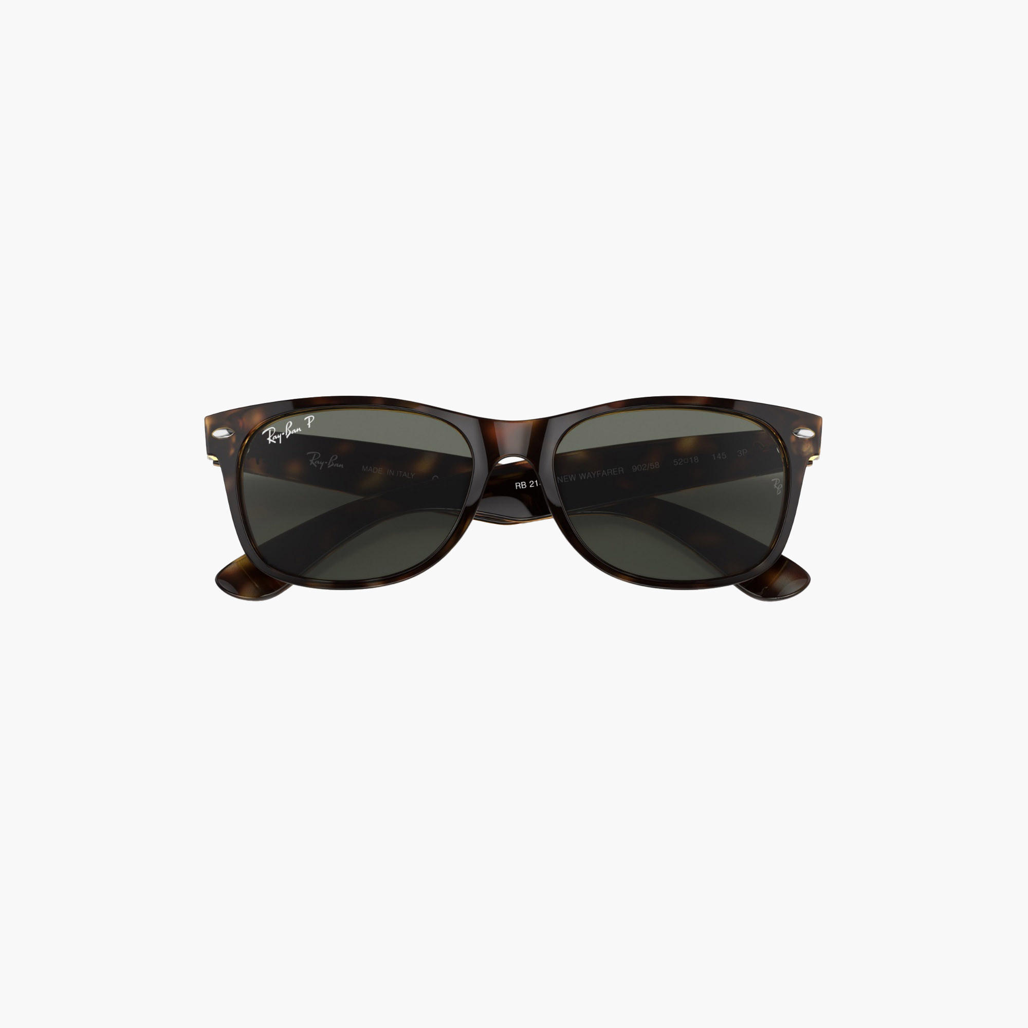 Ray-Ban Unisex Wayfarer Sunglasses Green Lens-men-sunglasses-image-2