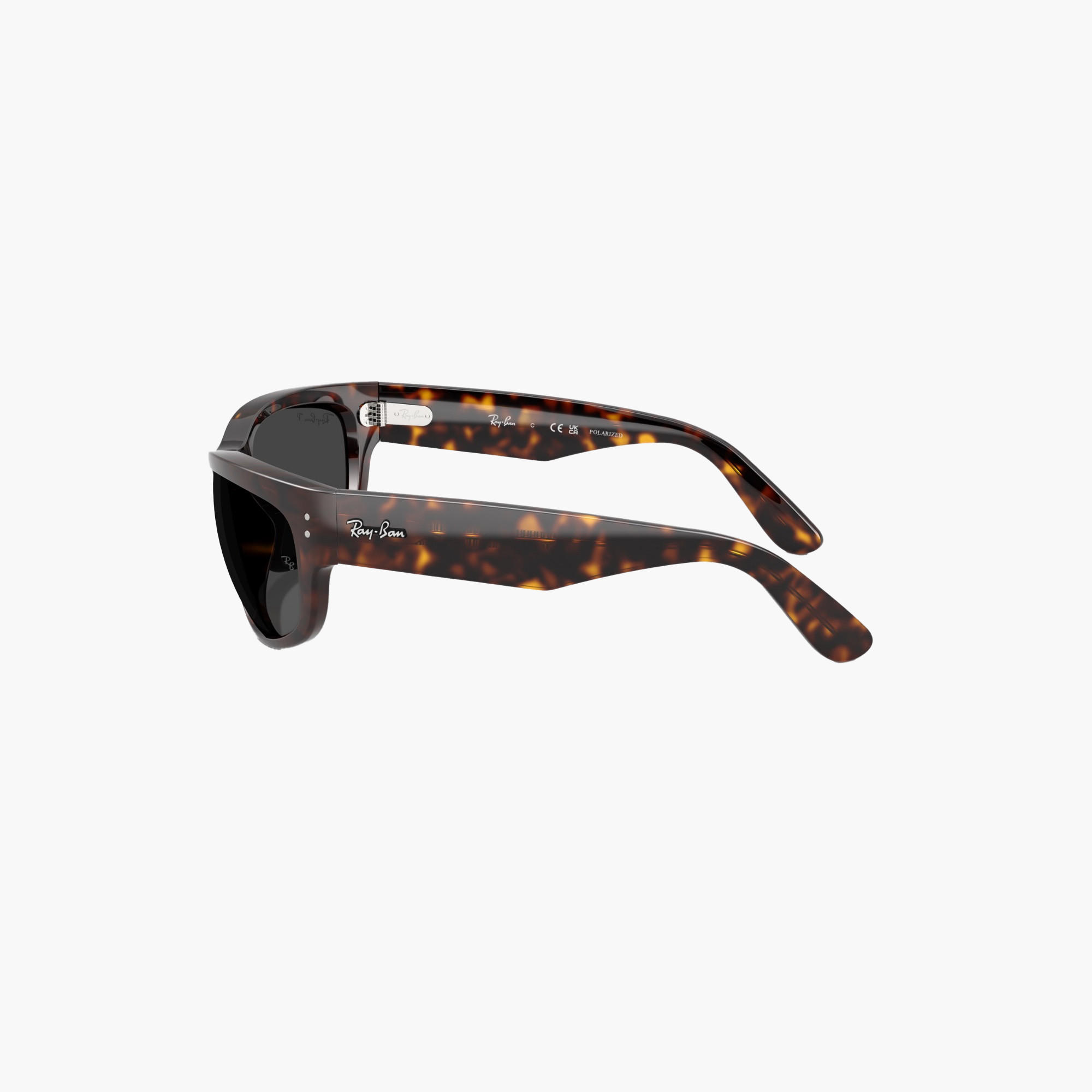نظارة شمسية مستطيلة بعدسات سوداء من راي بان-men-sunglasses-image-2