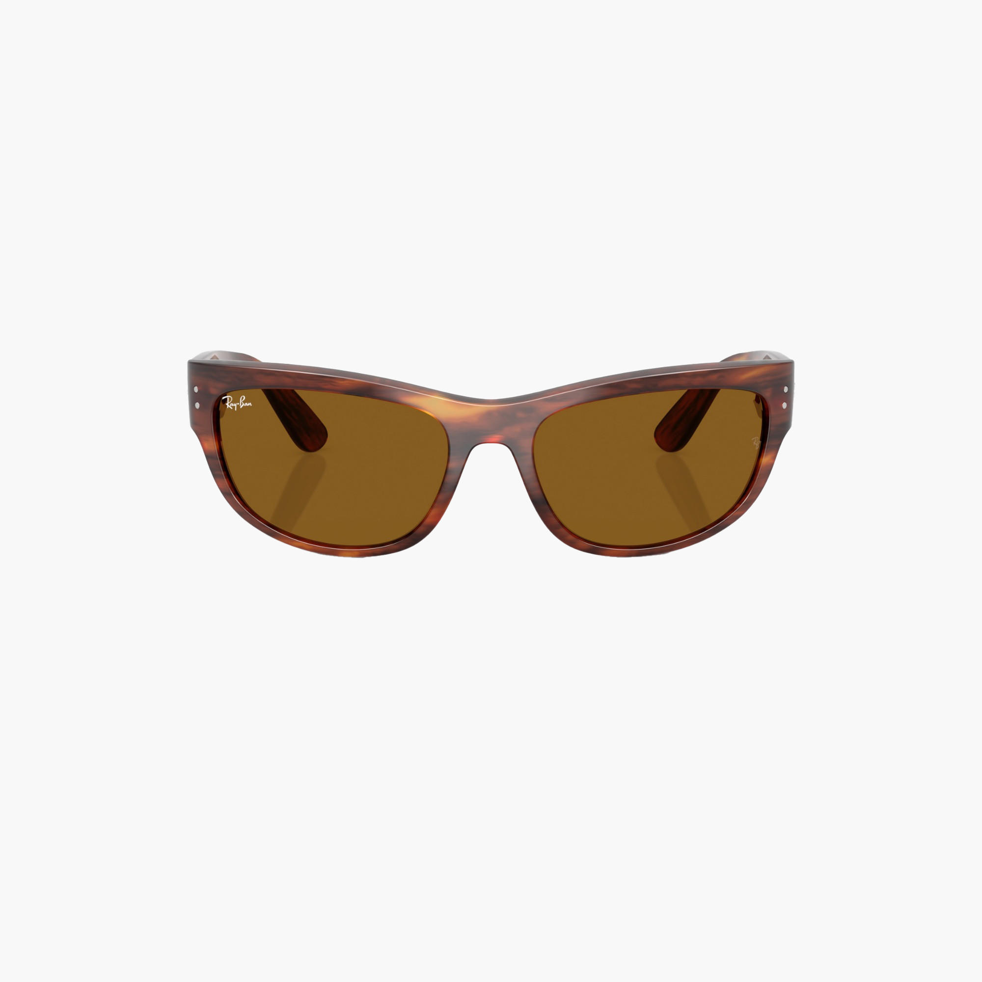 Ray-Ban Striped Havana Sunglasses UV Protection Brown Lens-men-sunglasses-image-4