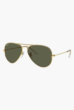 Ray-Ban Sunglasses Aviator Green Lens-women-image-1