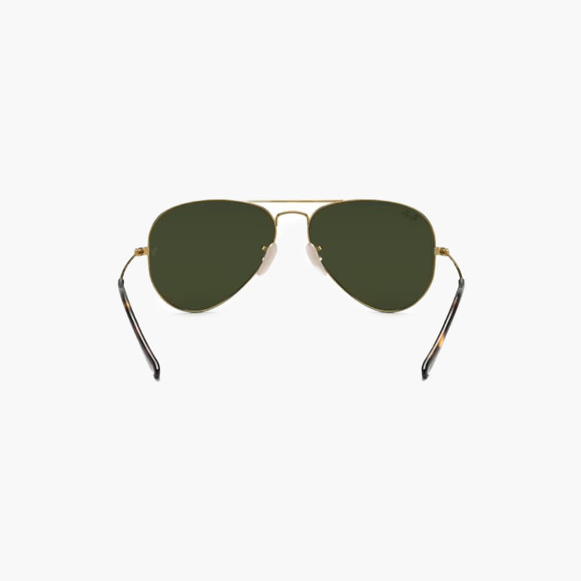 نظارة شمس أفياتور بعدسات خضراء وحماية من الأشعة فوق البنفسجية من راي بان-men-sunglasses-image-4