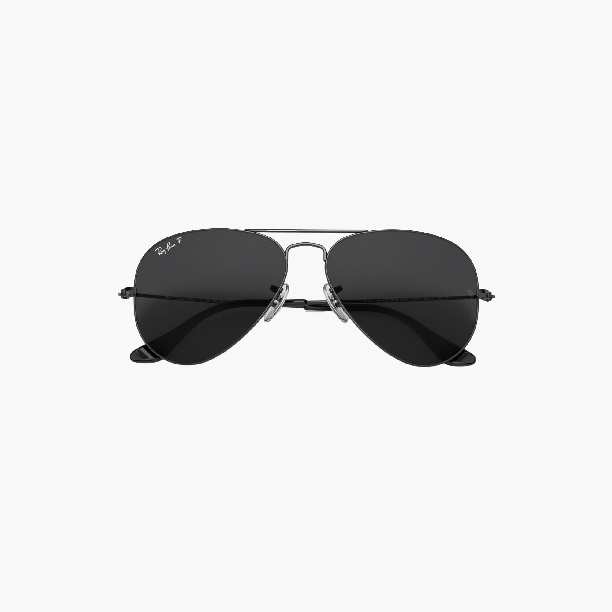 نظارة شمس أفياتور بعدسات سوداء وحماية من الأشعة فوق البنفسجية من راي بان-women-sunglasses-image-3