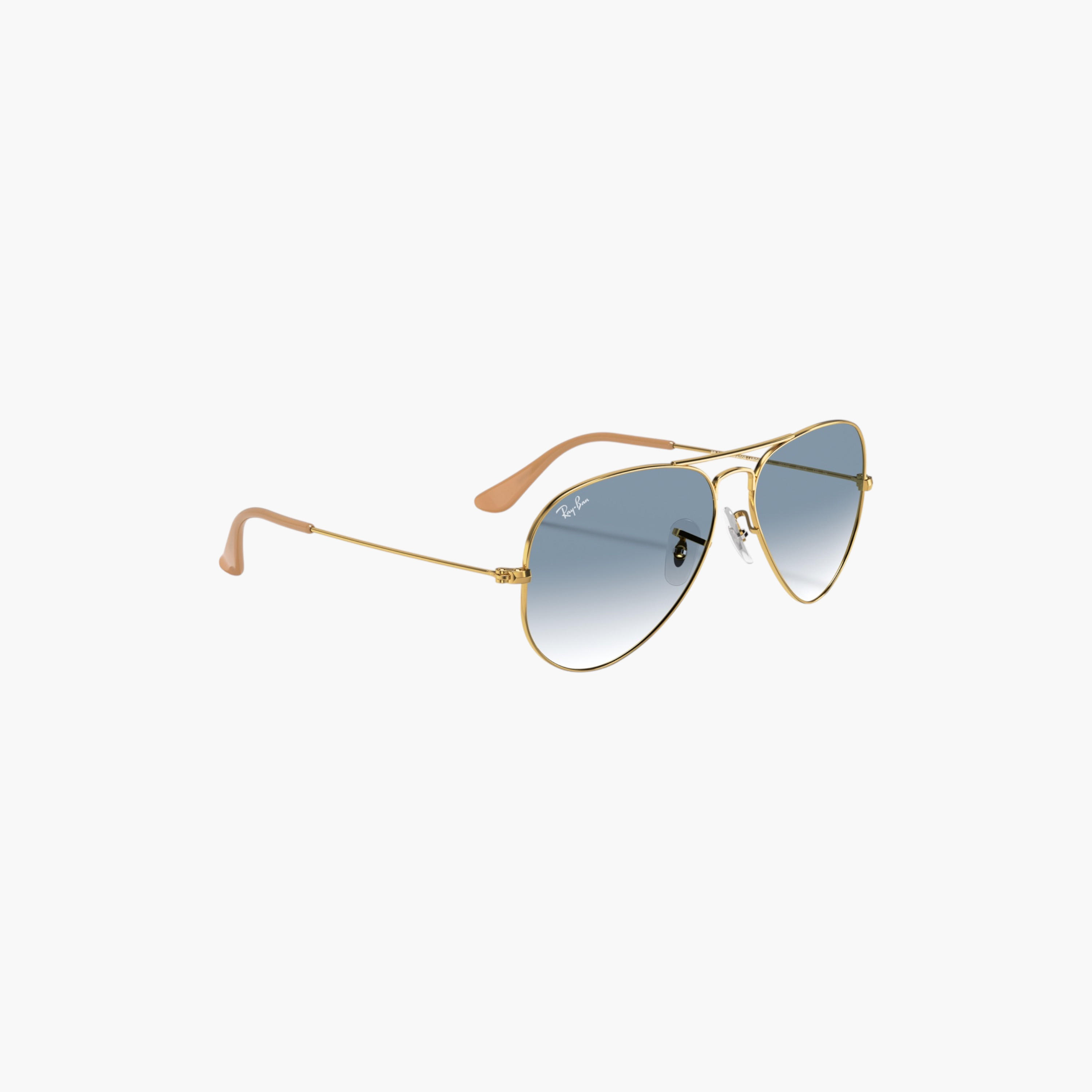 Ray-Ban Men Aviator Blue Lens Sunglasses-men-sunglasses-image-5