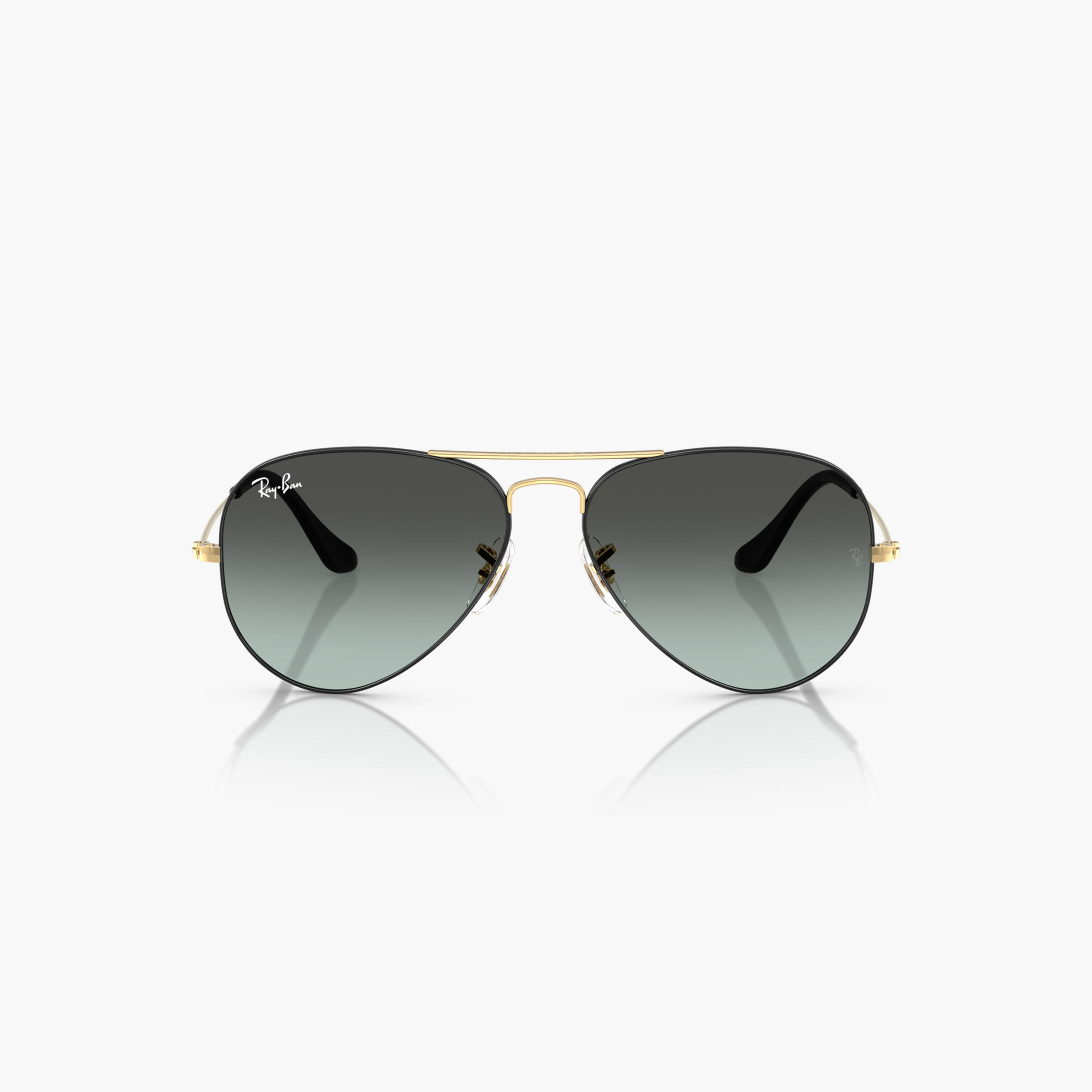 Ray-Ban Black on Arista Full Rim Aviator Sunglasses with Nose Pad-men-sunglasses-image-1