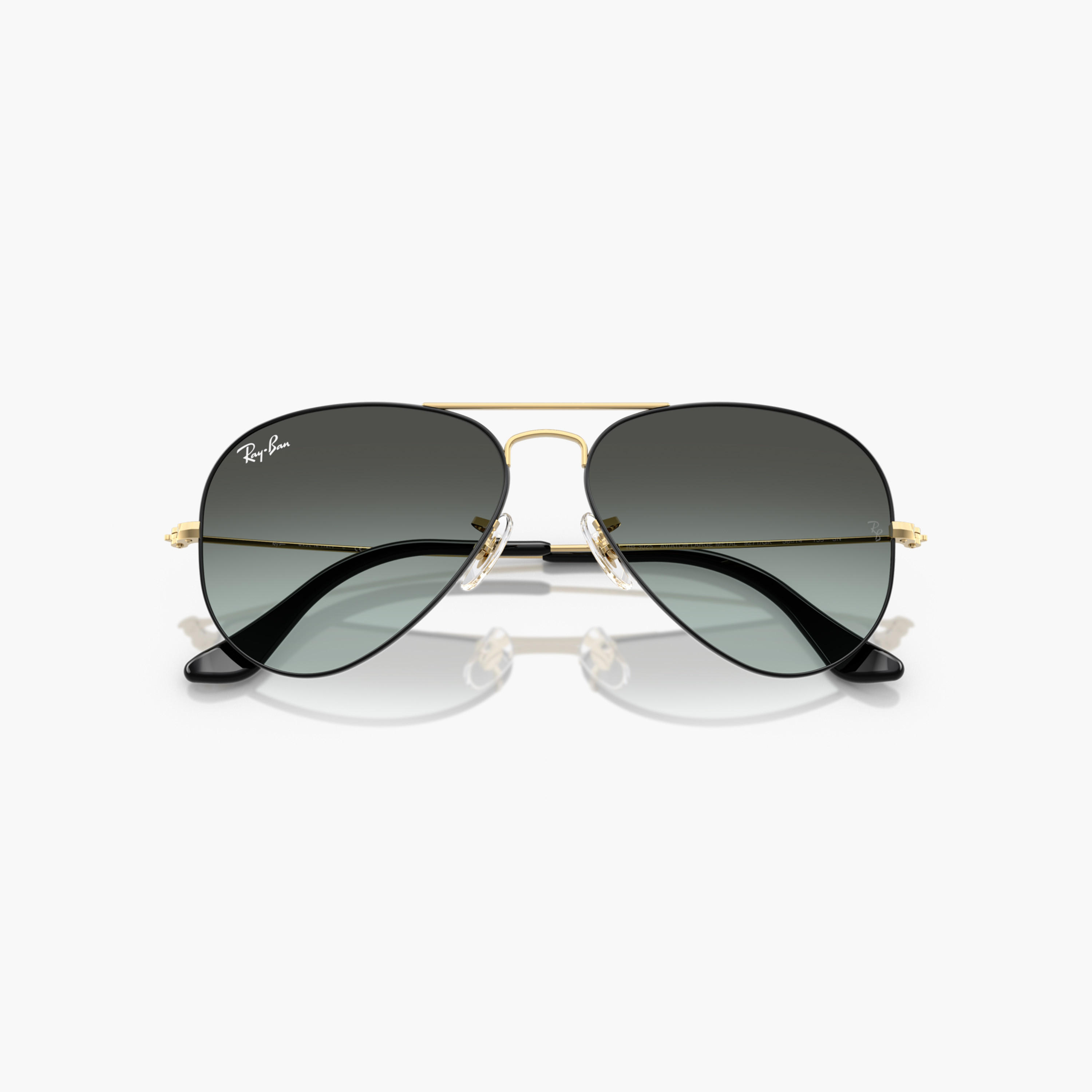 Ray-Ban Black on Arista Full Rim Aviator Sunglasses with Nose Pad-men-sunglasses-image-2